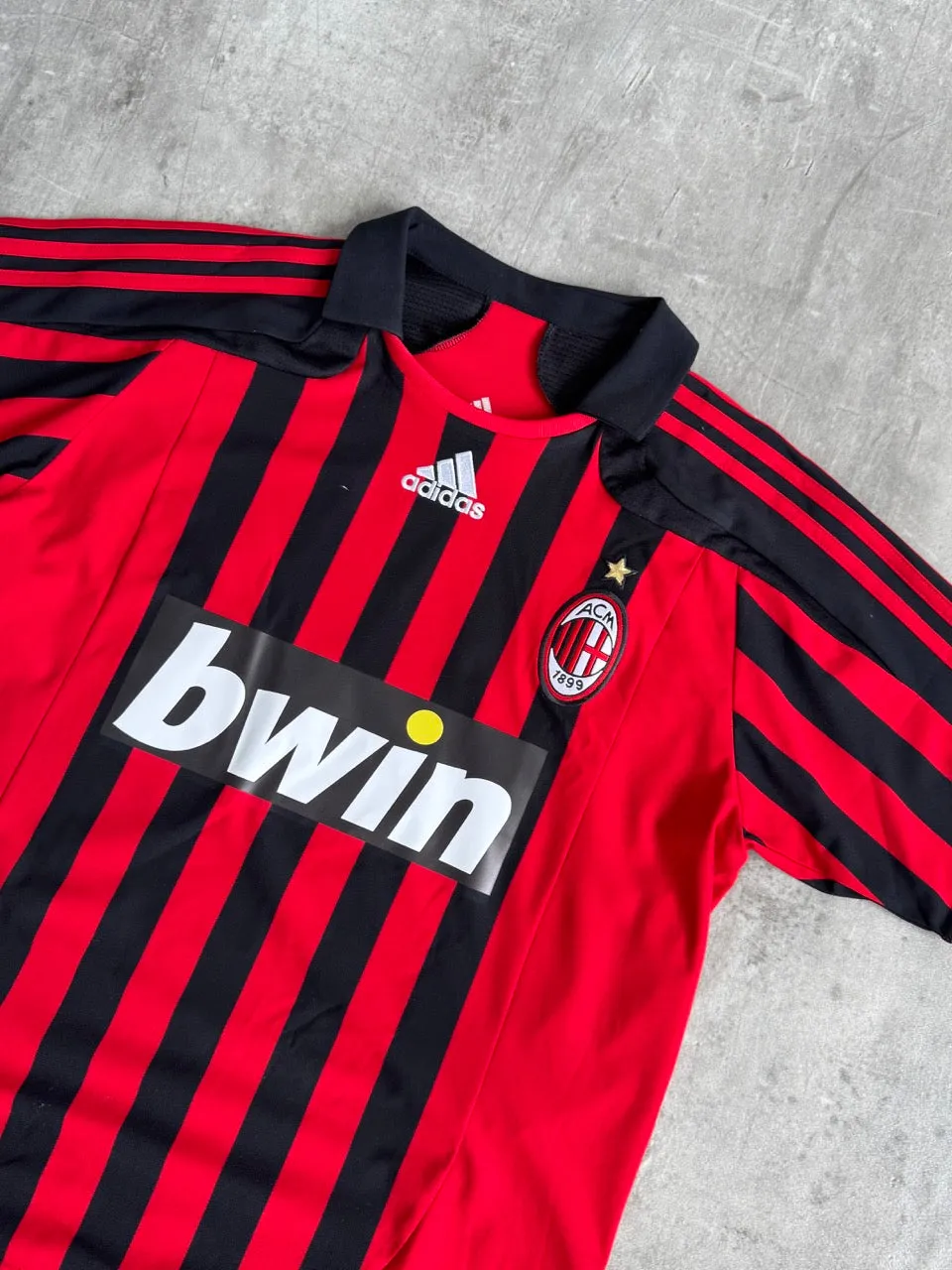 2008/2008 AC Milan x Adidas Ronaldo 9 Home Football Shirt