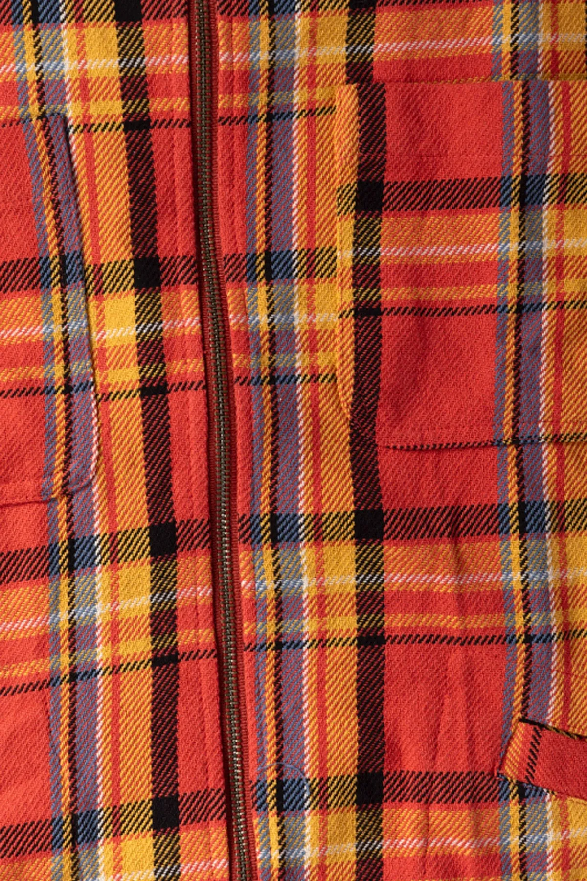 4am Plaid Zip Shirt - Red Earth