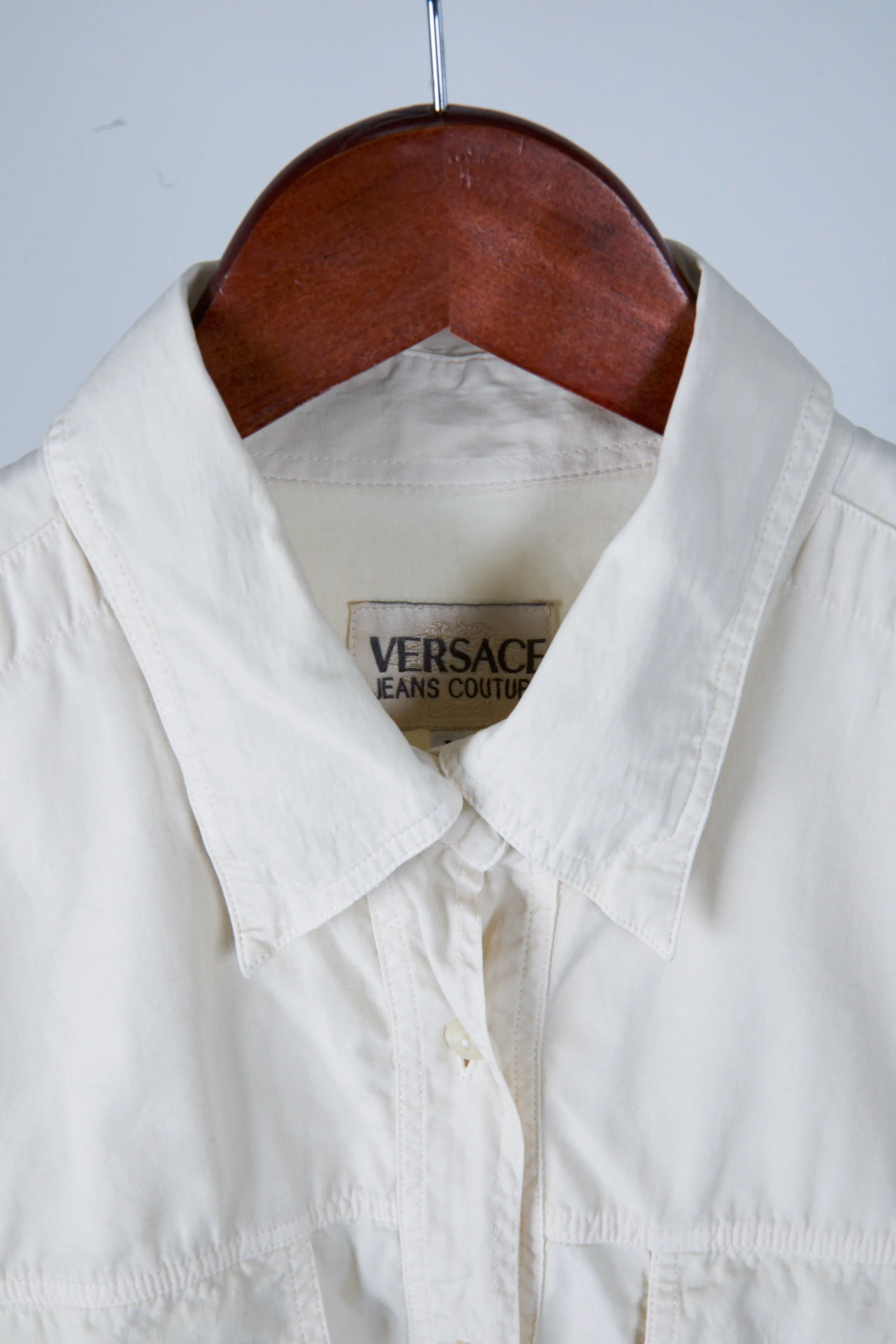 90's Versace Jeans Couture 'Utility' L/S Shirt Beige