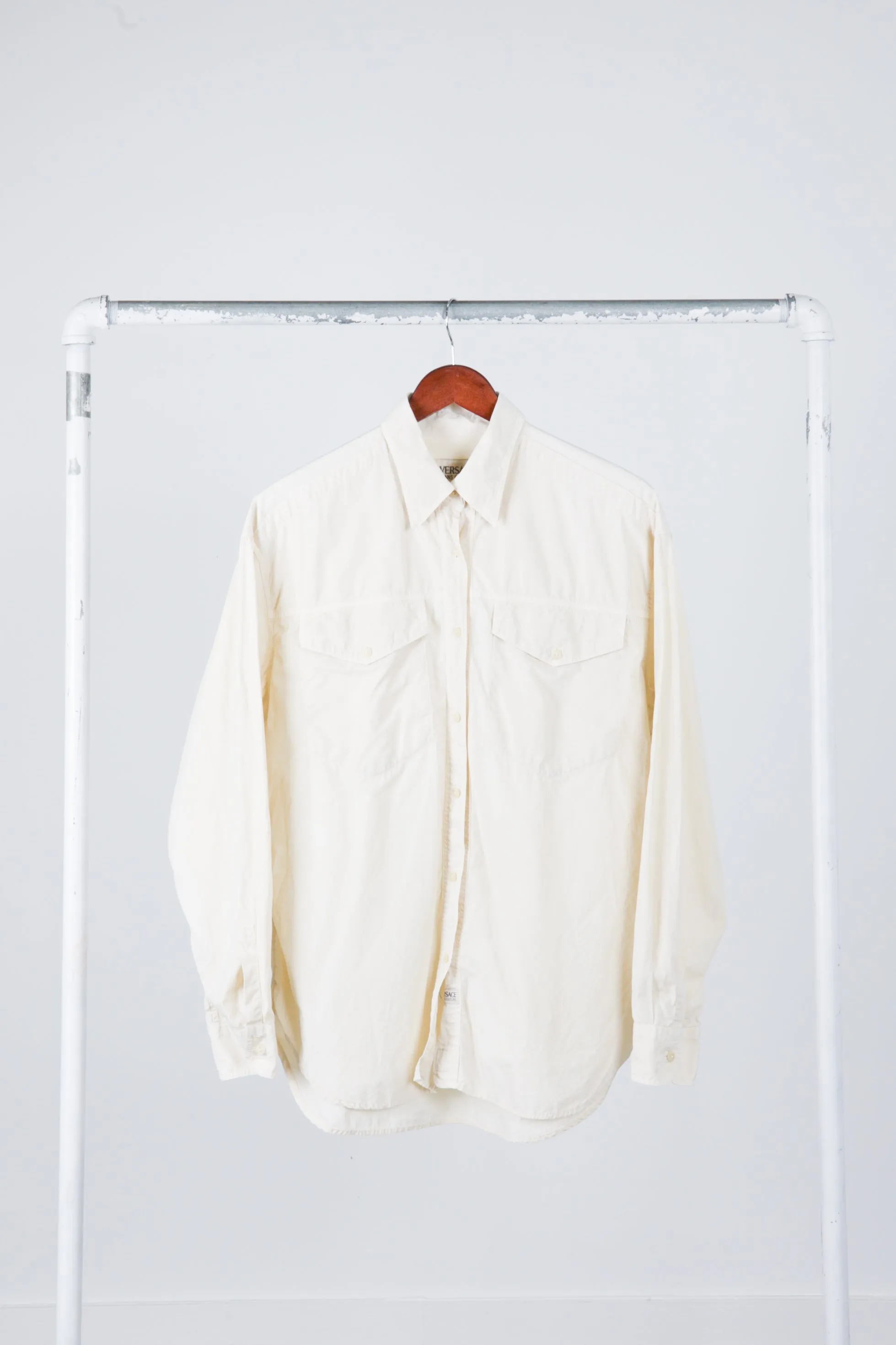 90's Versace Jeans Couture 'Utility' L/S Shirt Beige
