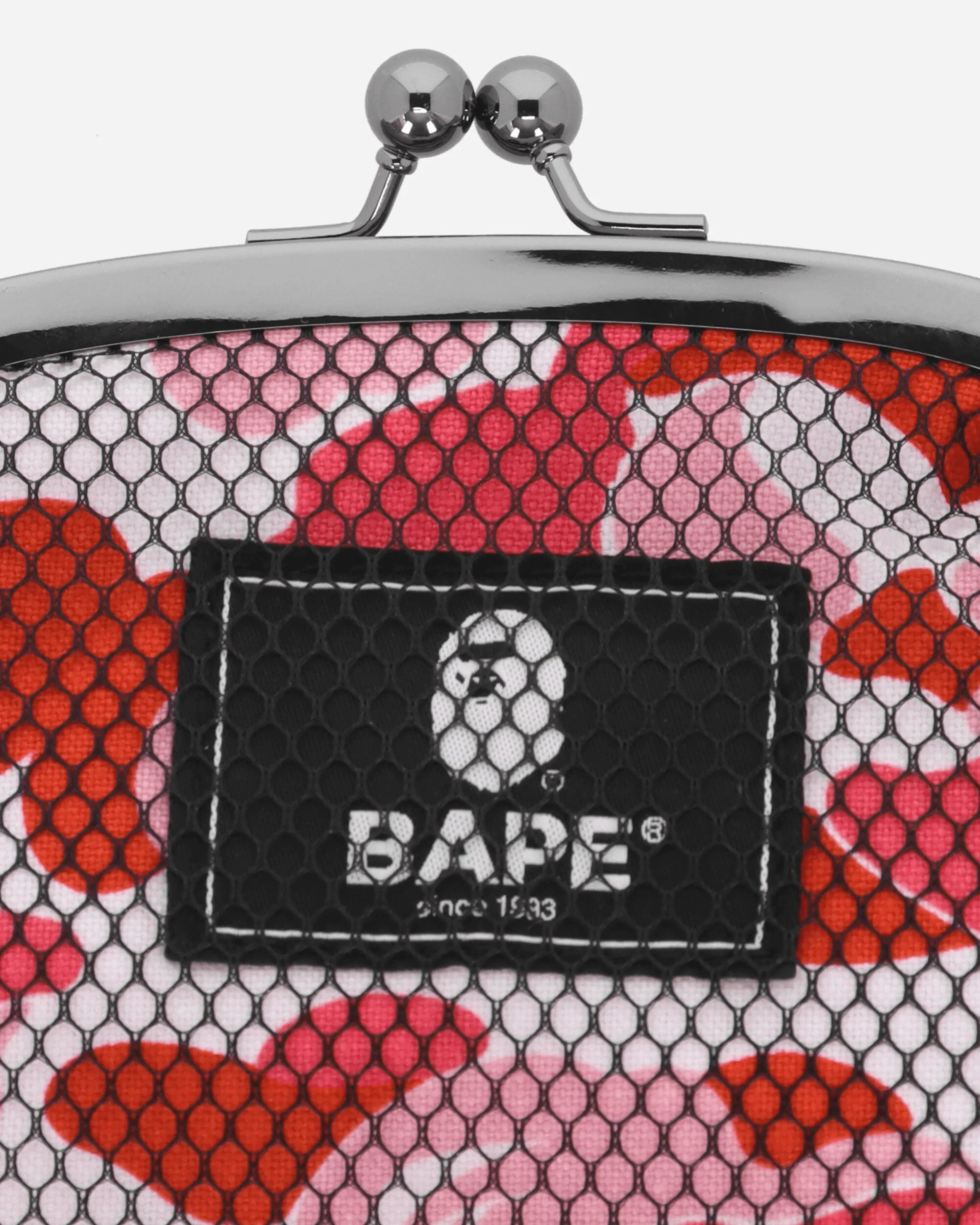 ABC Clasp Mesh Shoulder Bag Pink
