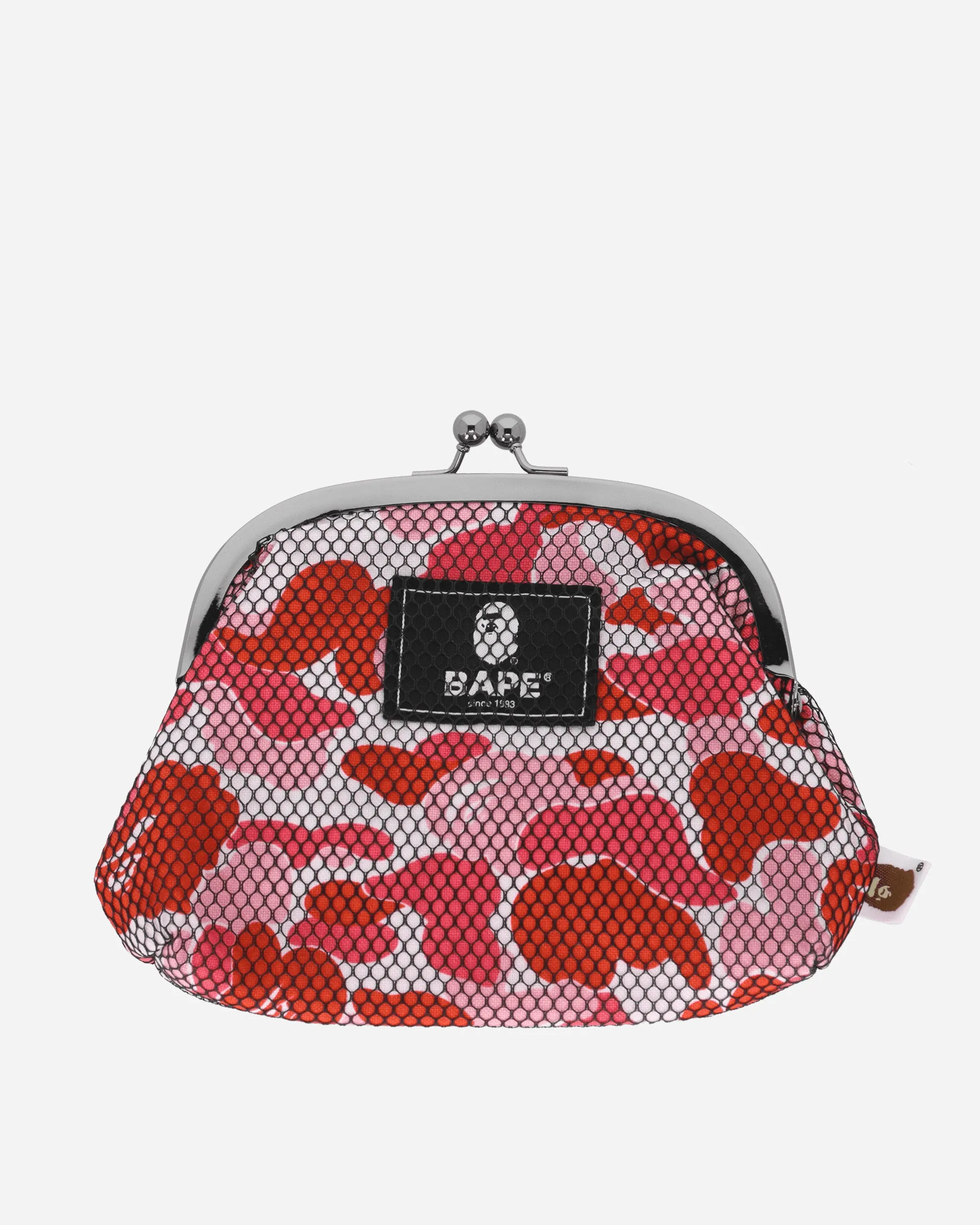 ABC Clasp Mesh Shoulder Bag Pink