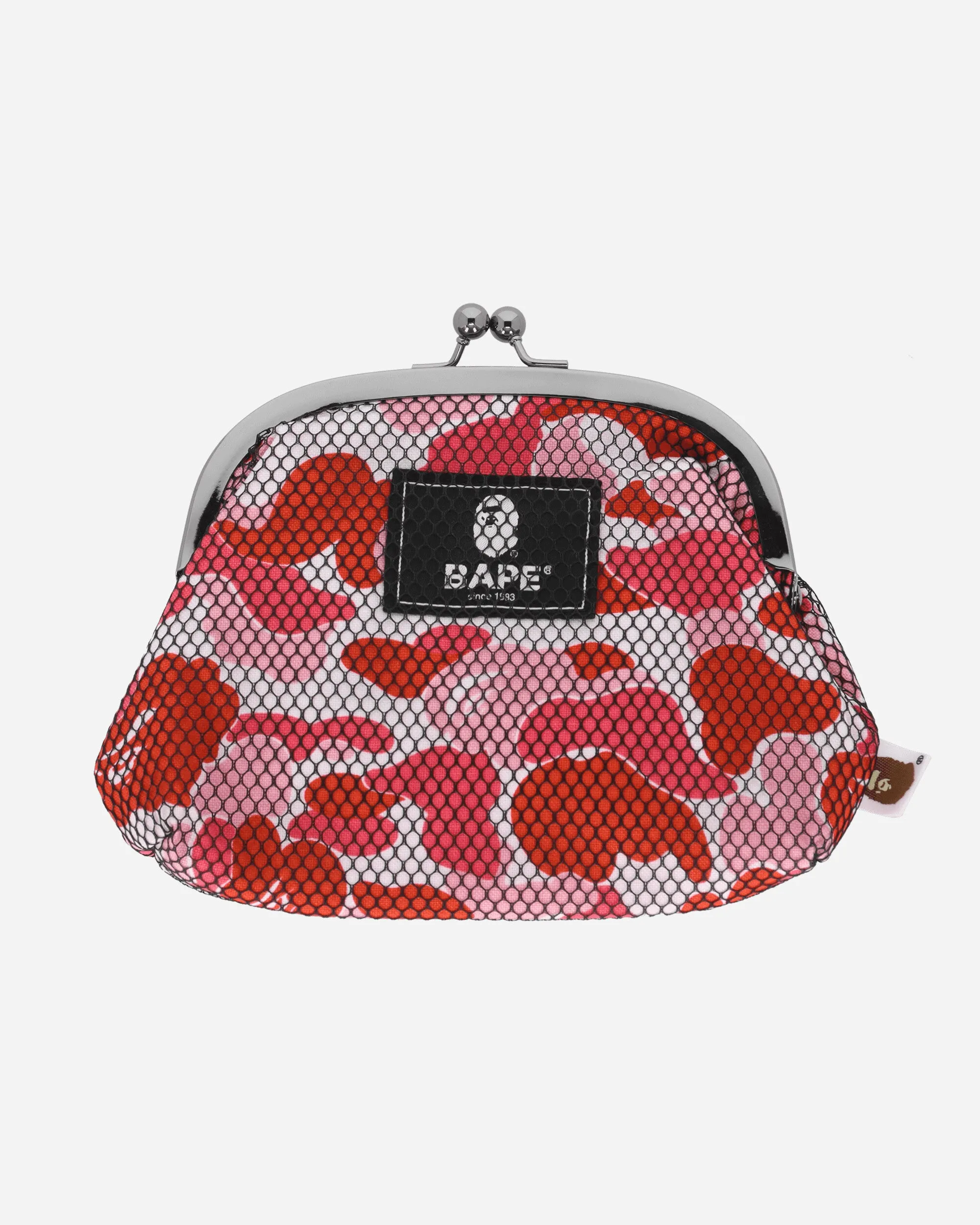 ABC Clasp Mesh Shoulder Bag Pink