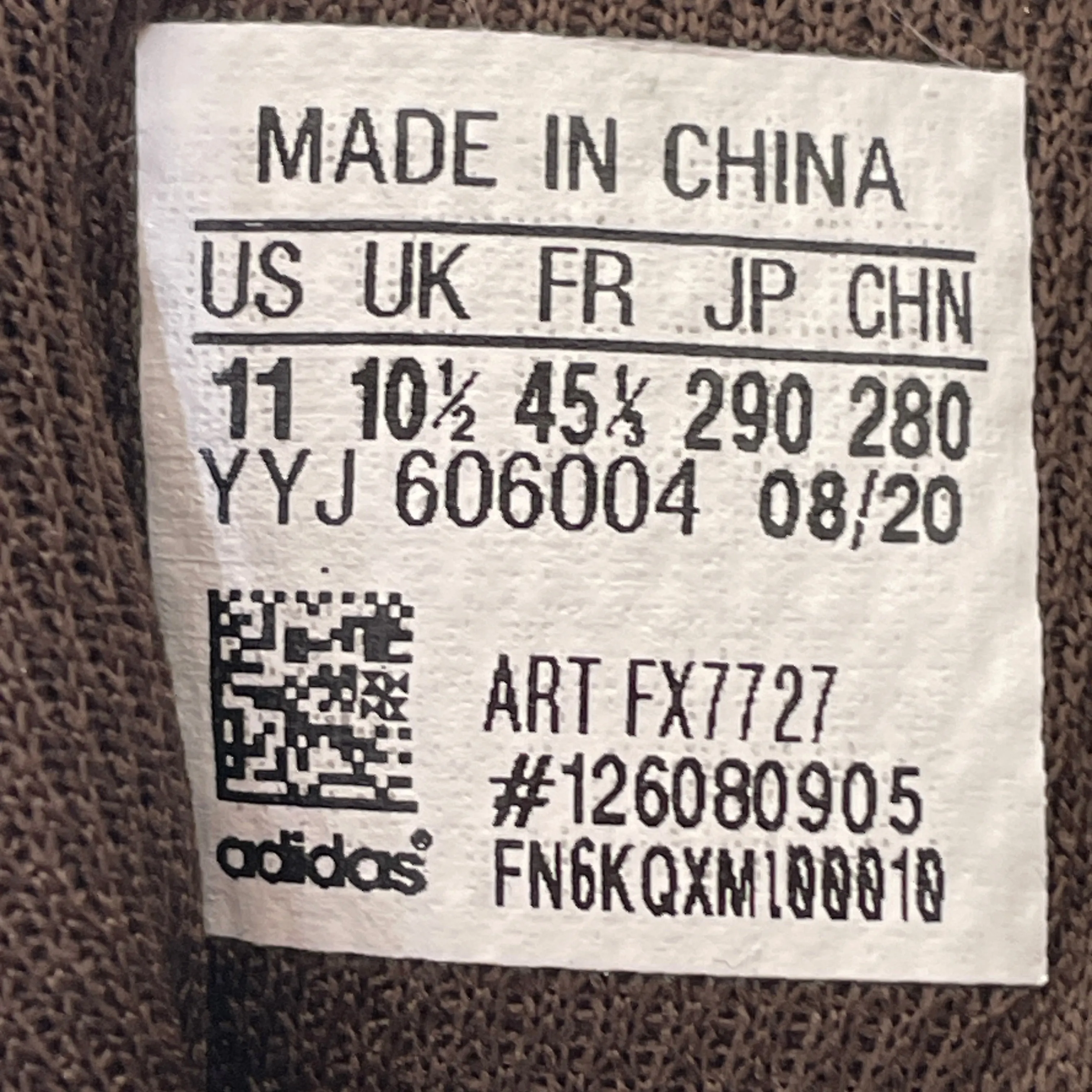adidas/Hi-Sneakers/US 11/Stripe/Suede/BRW/FX7727