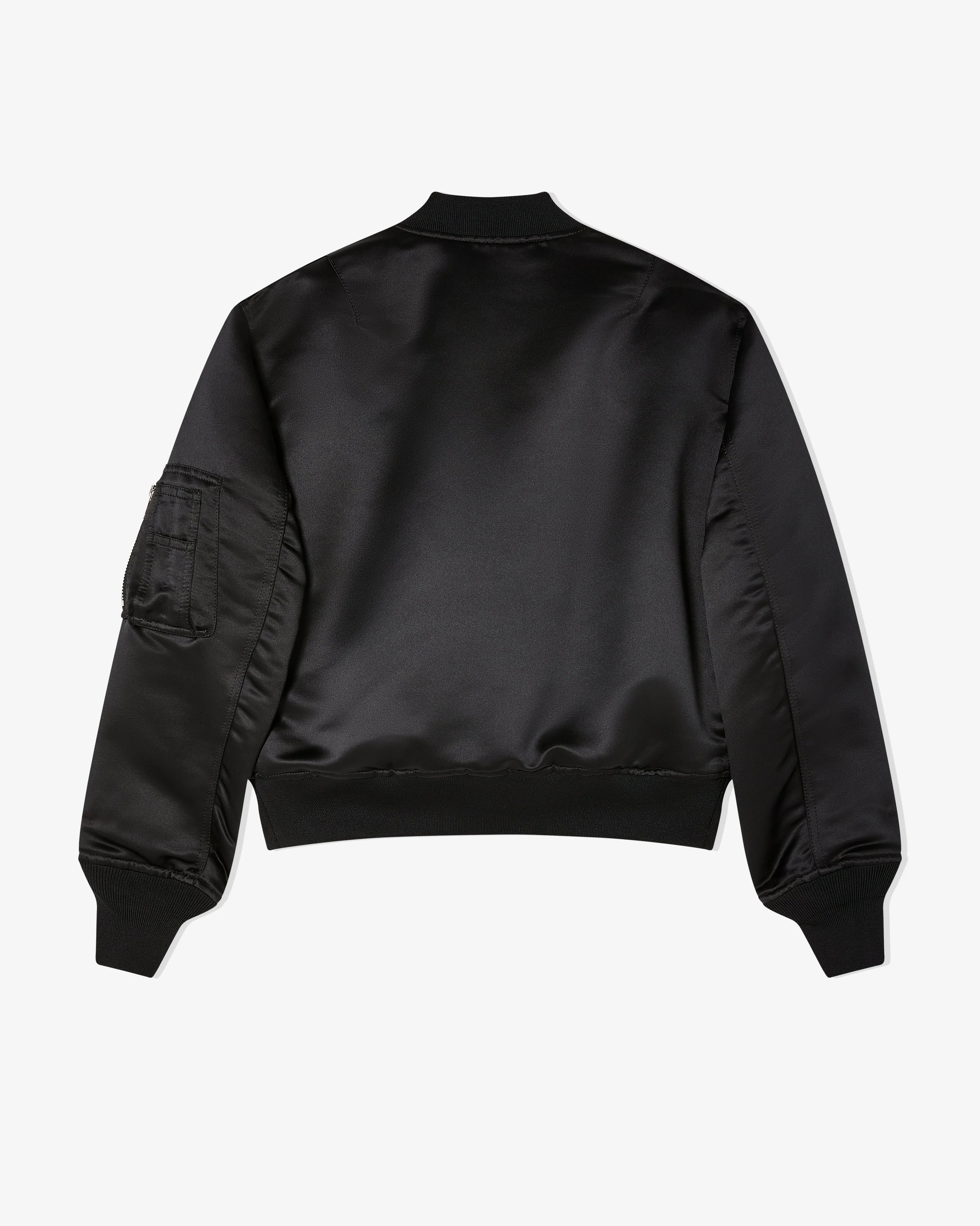Black Comme des Garons - Reversible Frilled Bomber Jacket - (Black)