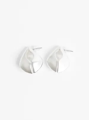 Bo Sma Demi-Lune Earrings Silver