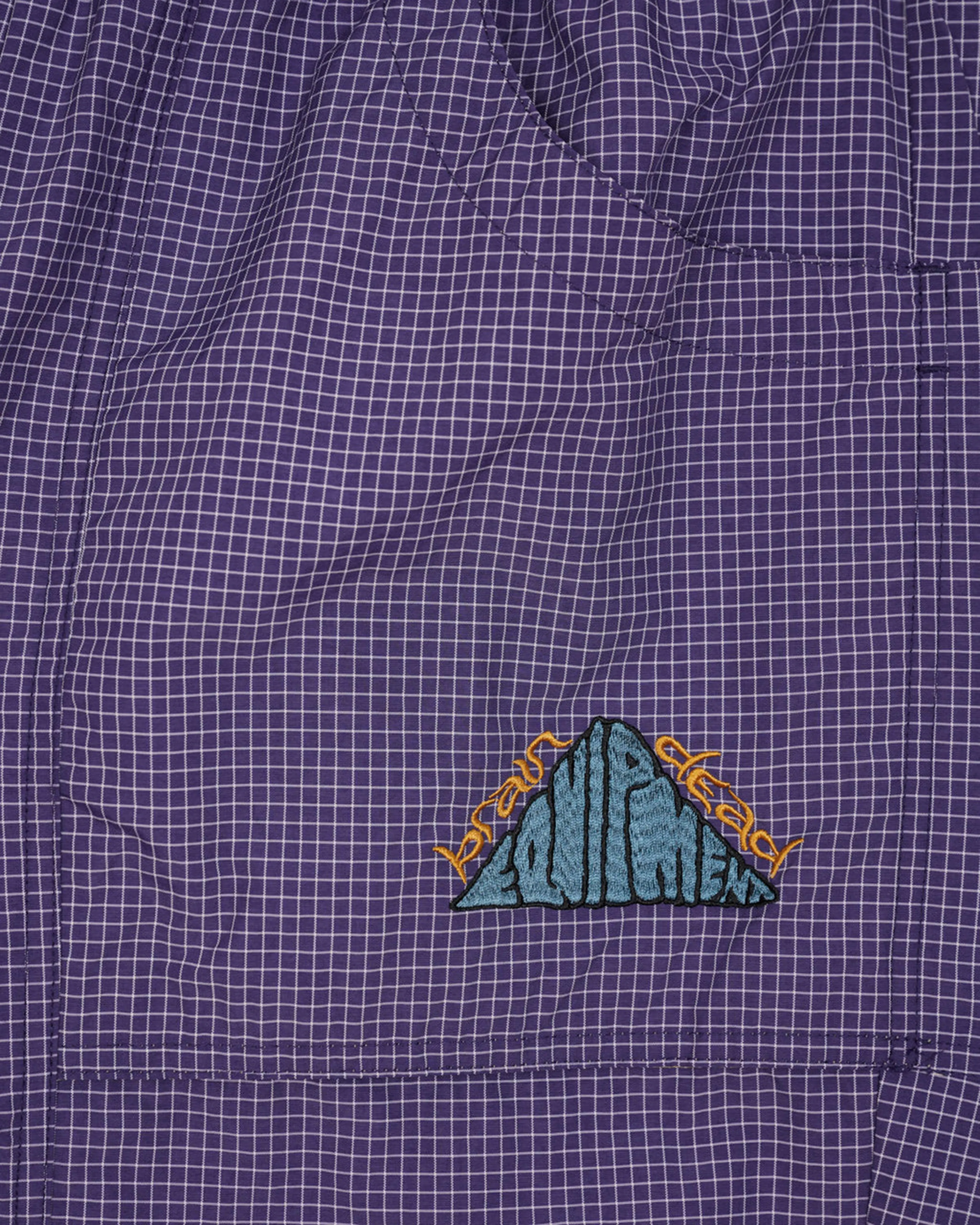 Brain Dead - Men's Gridded Ripstop Utility Short - (Blueberry)