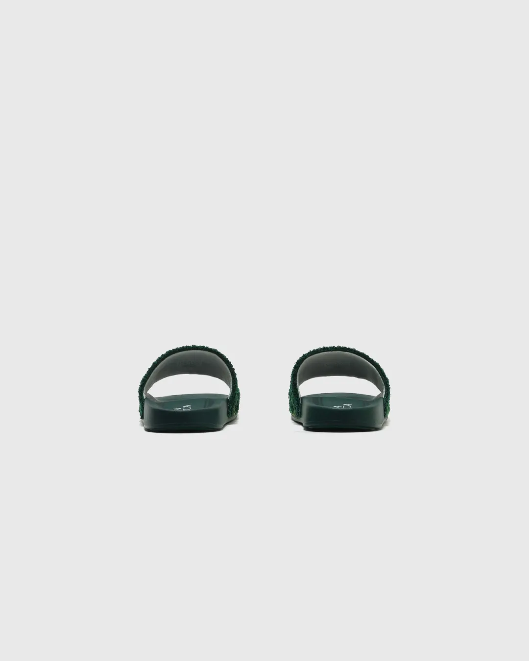 Casablanca Embroidered Terry Slider in Green