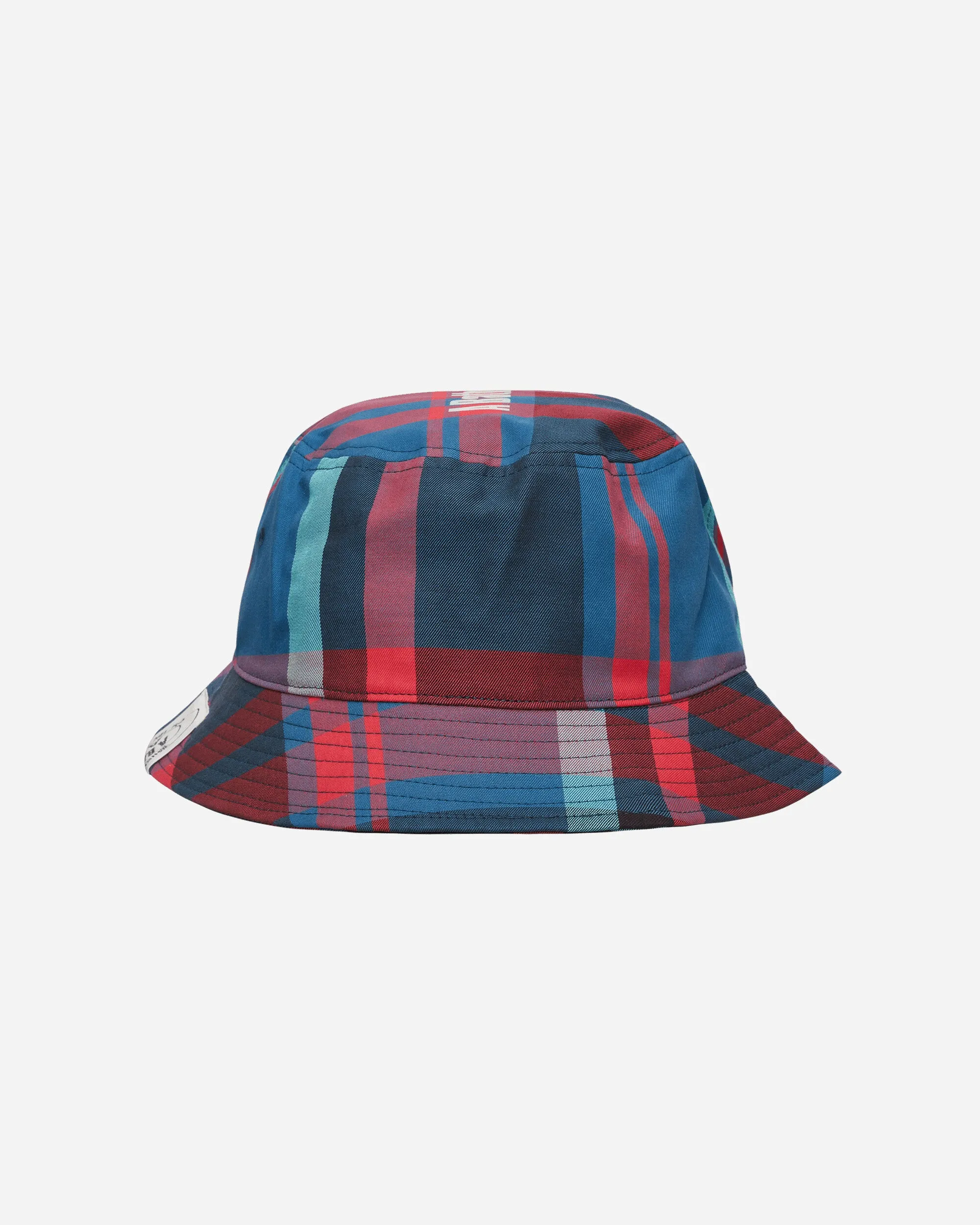 Check Ape Bucket Hat Navy