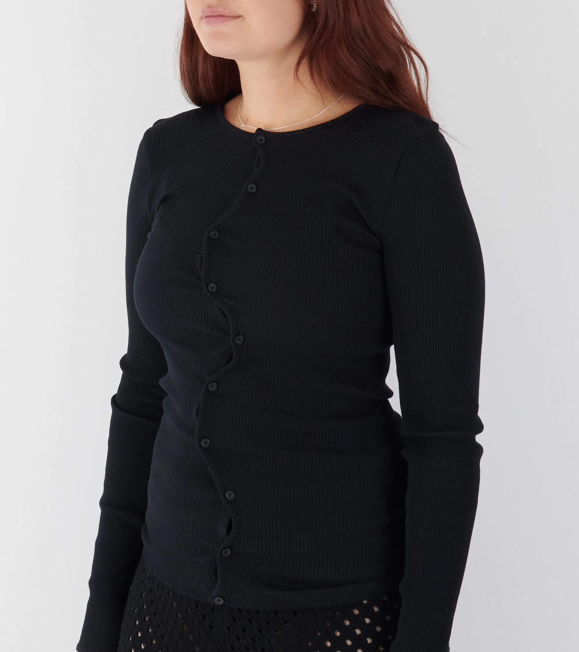Claire Seamless Cardigan Black