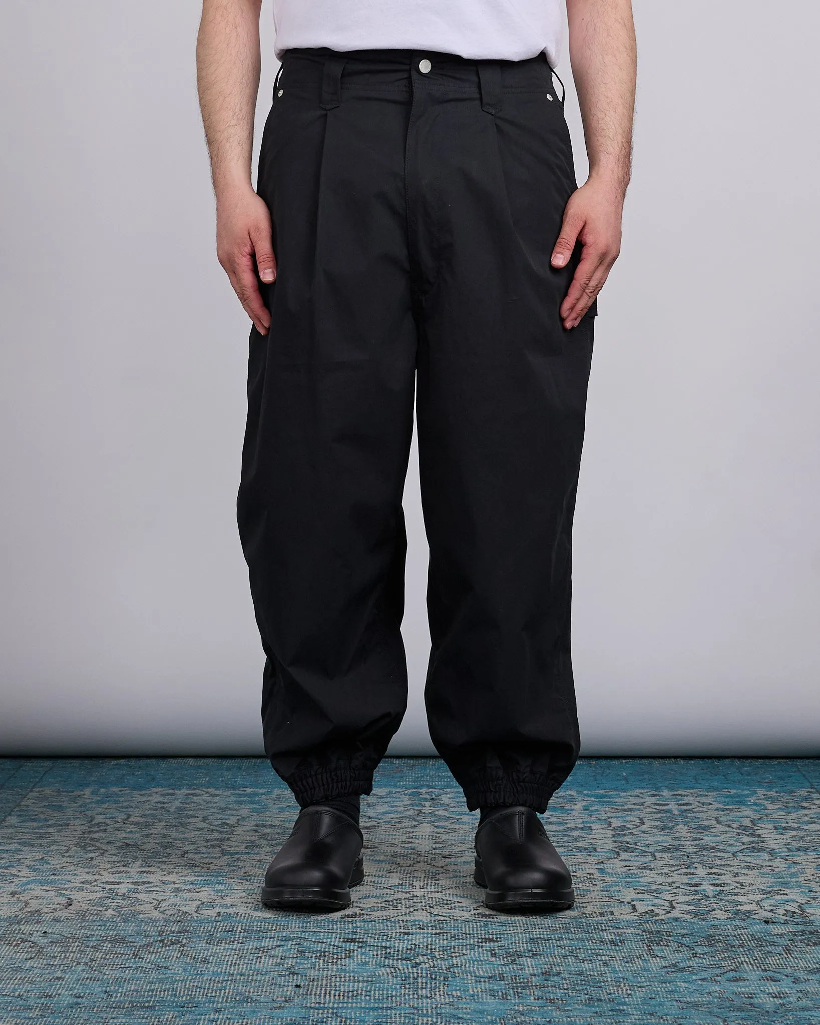 COMME des GARONS HOMME Cotton Poly Weather Carpenter Pant Black