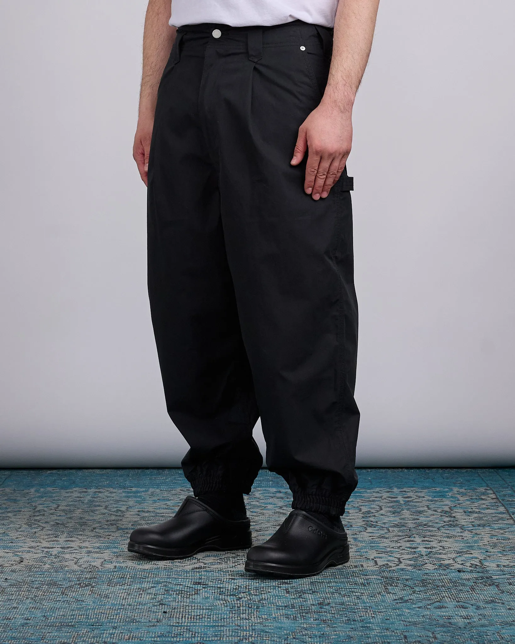 COMME des GARONS HOMME Cotton Poly Weather Carpenter Pant Black