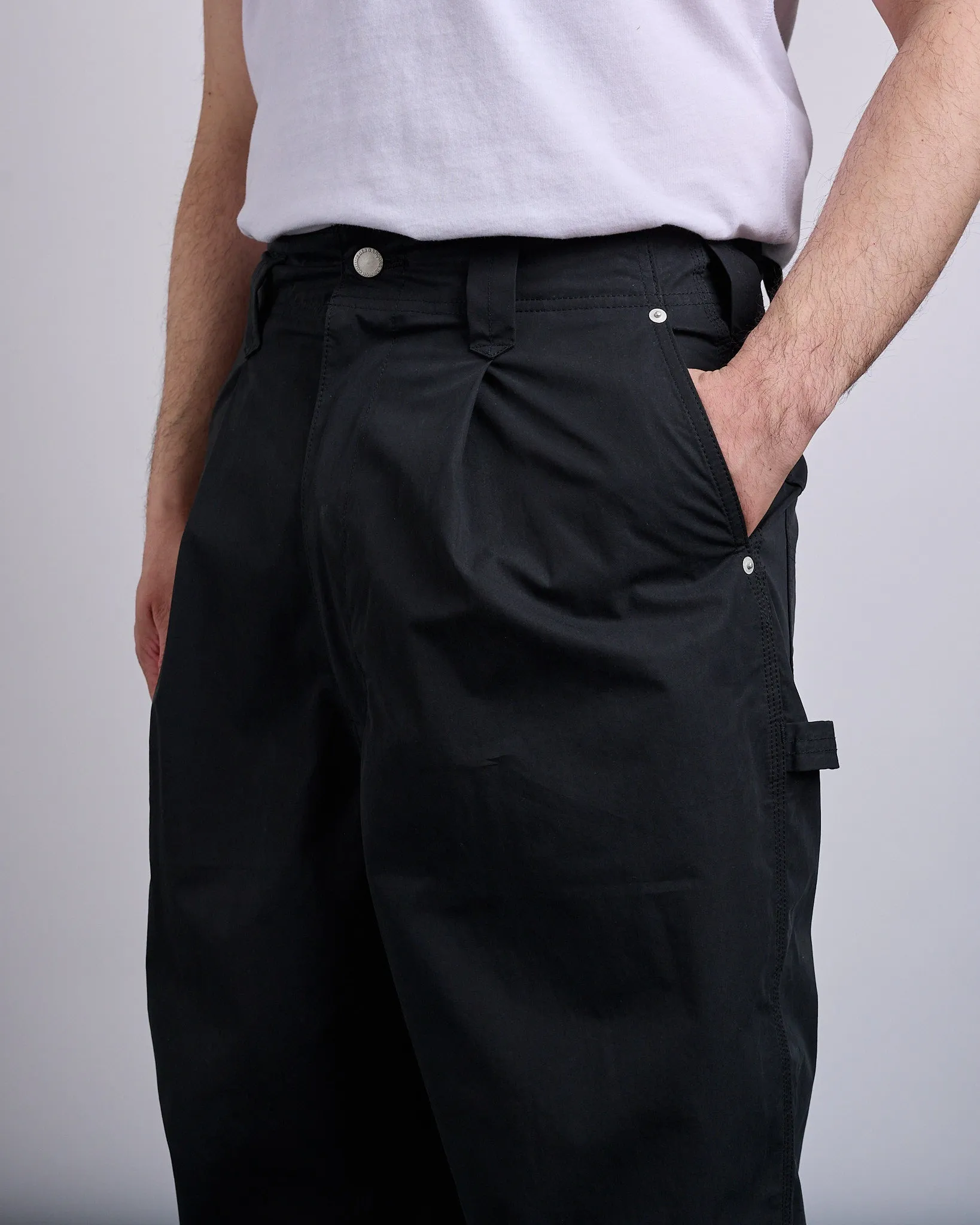 COMME des GARONS HOMME Cotton Poly Weather Carpenter Pant Black