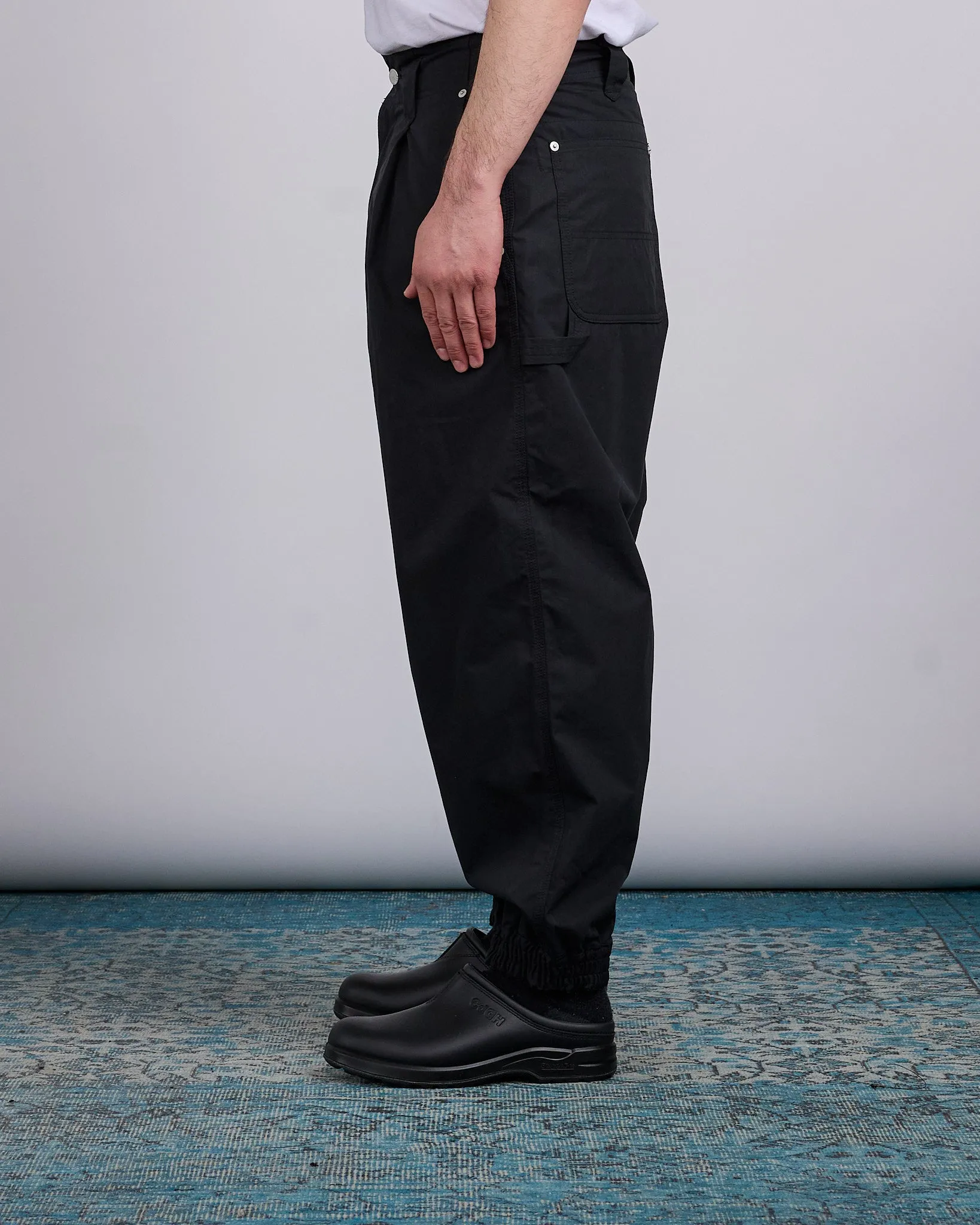 COMME des GARONS HOMME Cotton Poly Weather Carpenter Pant Black