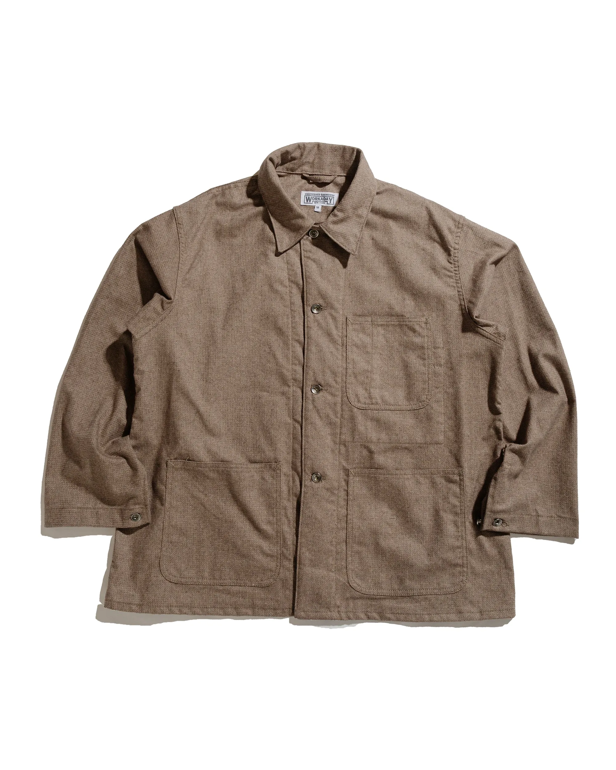 Engineered Garments Workaday Utility Jacket Brown CP Homespun