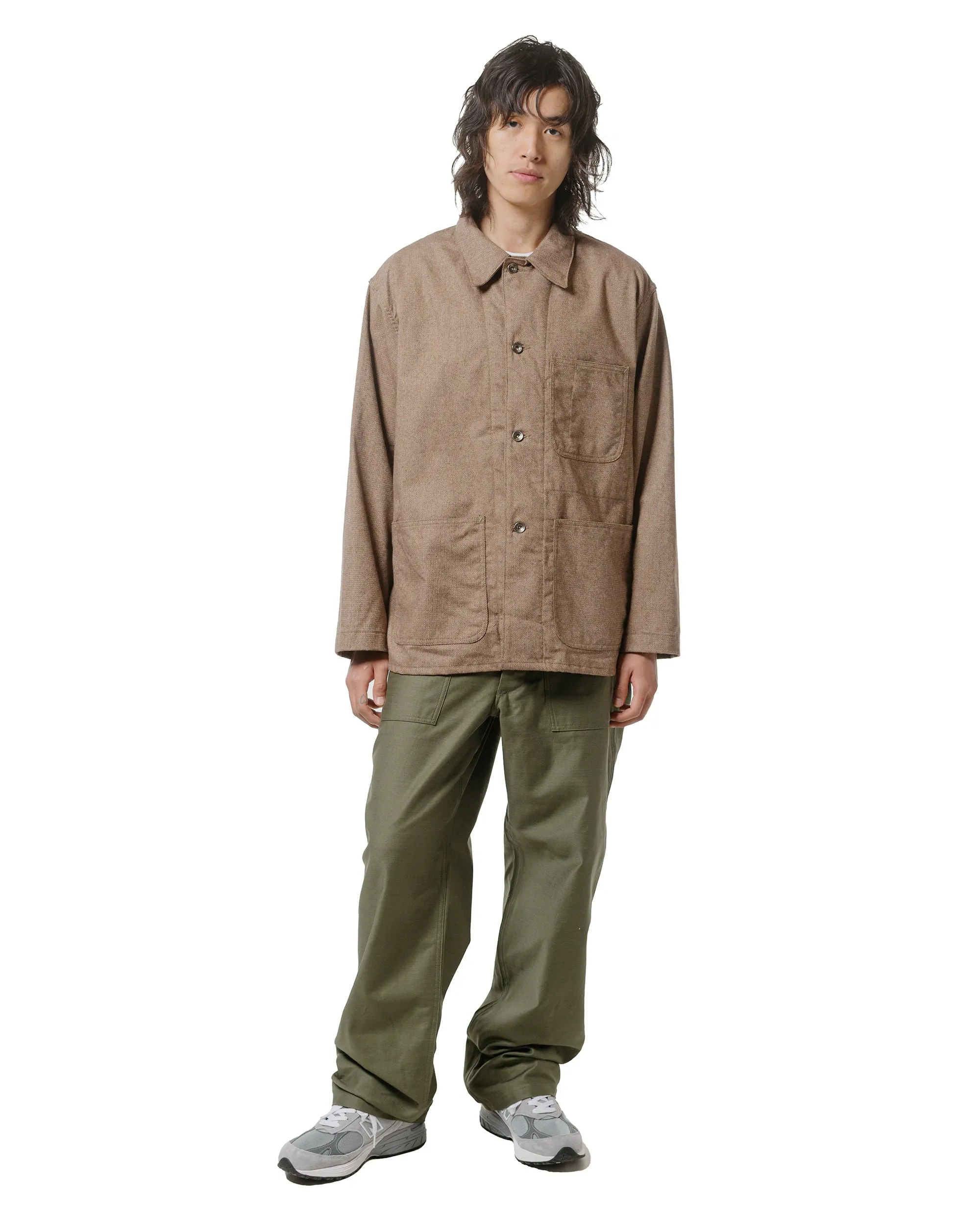 Engineered Garments Workaday Utility Jacket Brown CP Homespun