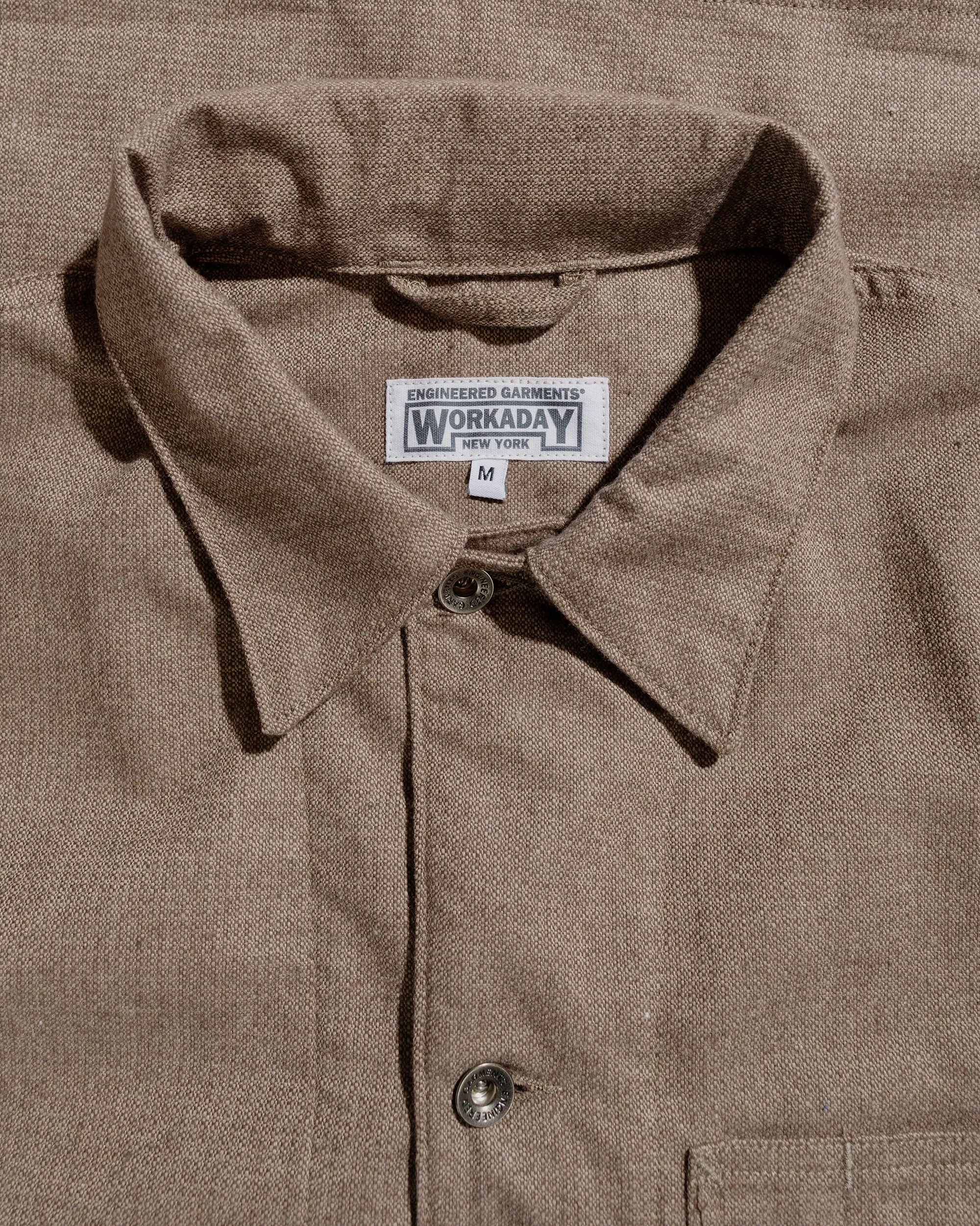 Engineered Garments Workaday Utility Jacket Brown CP Homespun