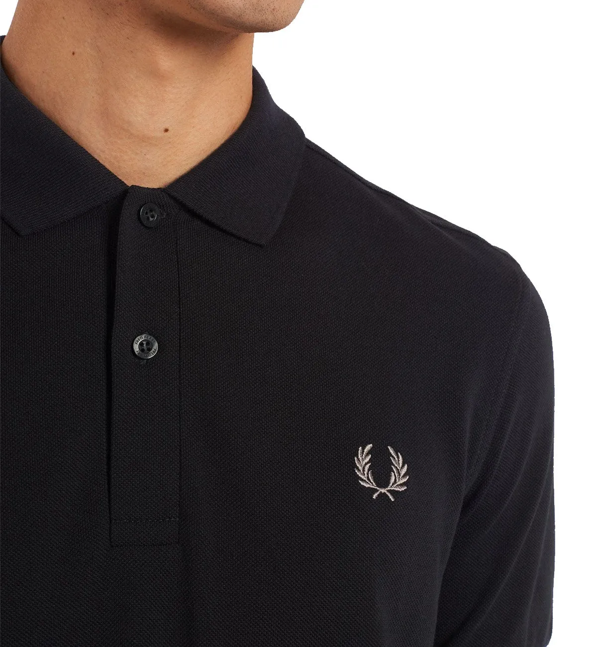 Fred Perry Tennis Polo Shirt -  Black