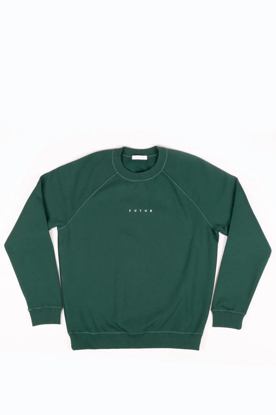 FUTUR LOGO RAGLAN G FIT CREW FOREST GREEN