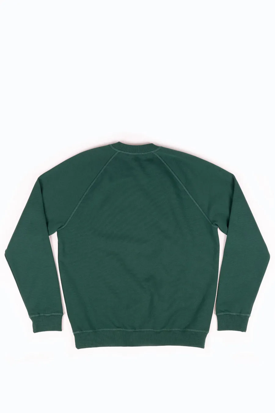 FUTUR LOGO RAGLAN G FIT CREW FOREST GREEN