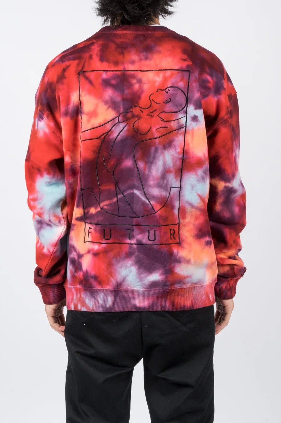 FUTUR OUTLINE G FIT CREW TIE DYE