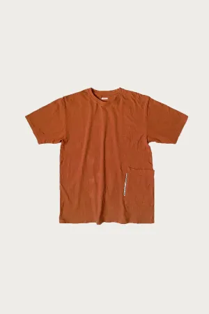 Gauze Jersey BISCUIT Pocket T - Brown