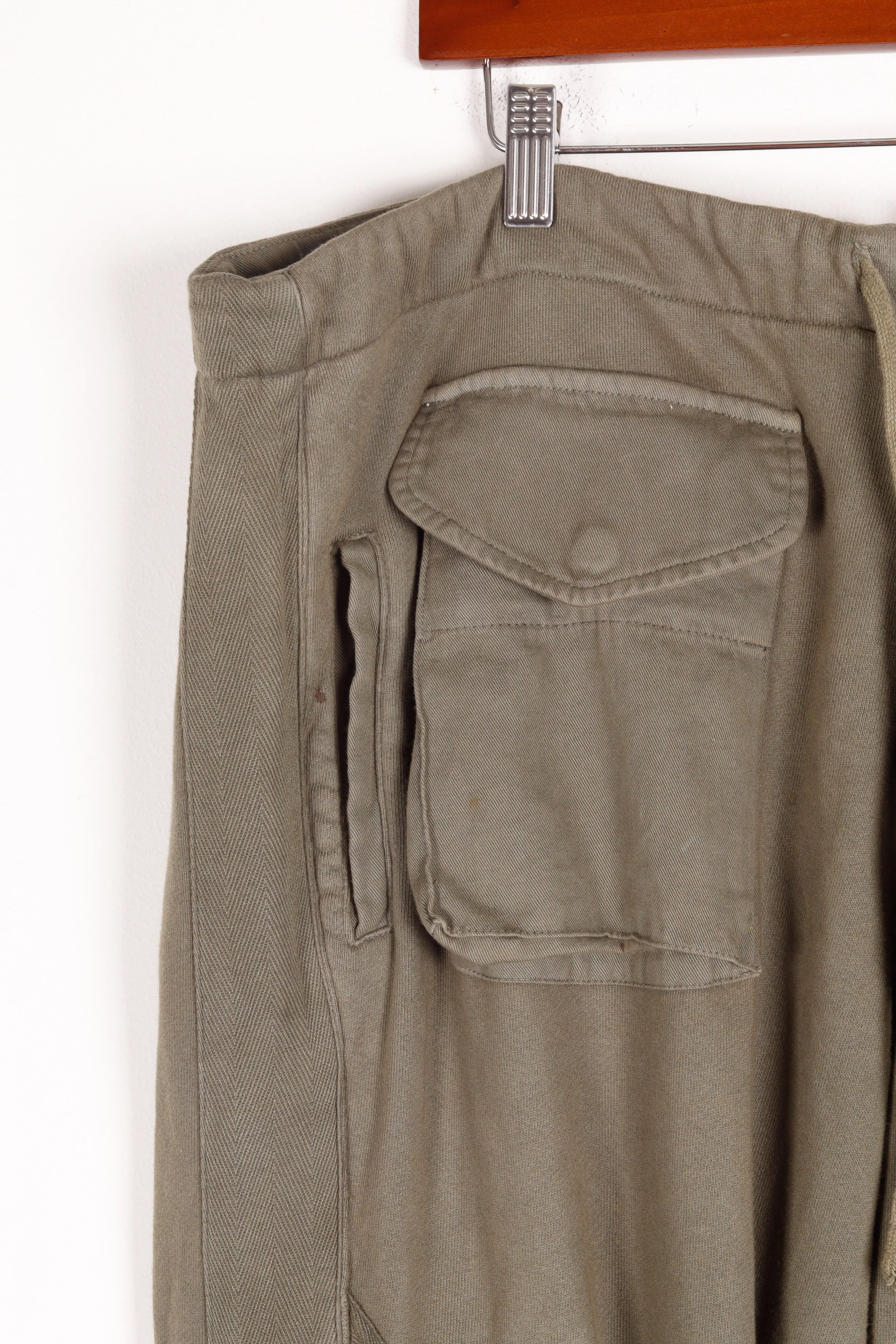 Greg Lauren SS21 'Utility' Sweatpants 'Military Green (2021)