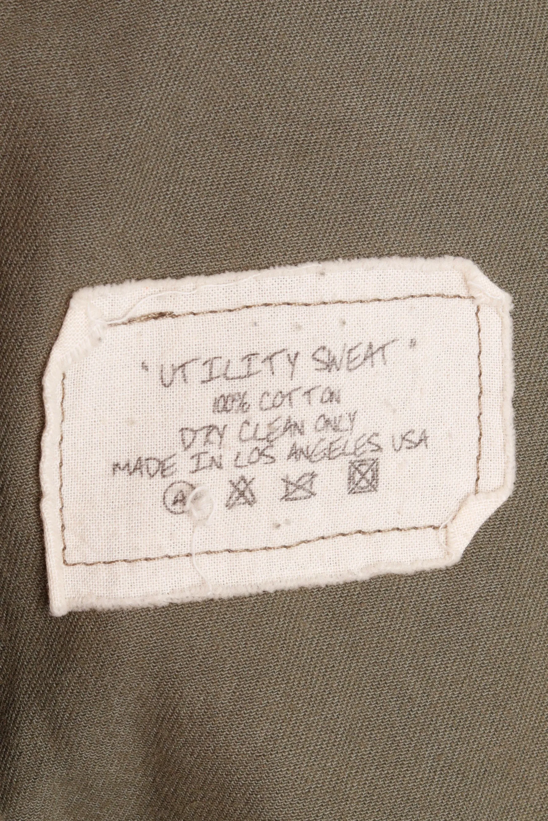 Greg Lauren SS21 'Utility' Sweatpants 'Military Green (2021)