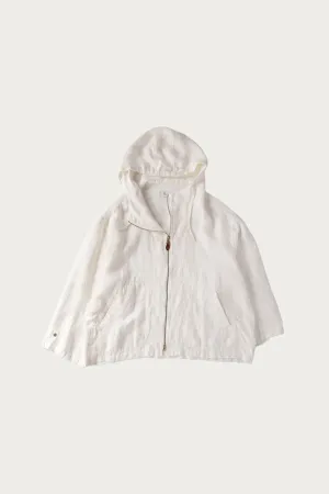 Hemp Hooded Jacket - White
