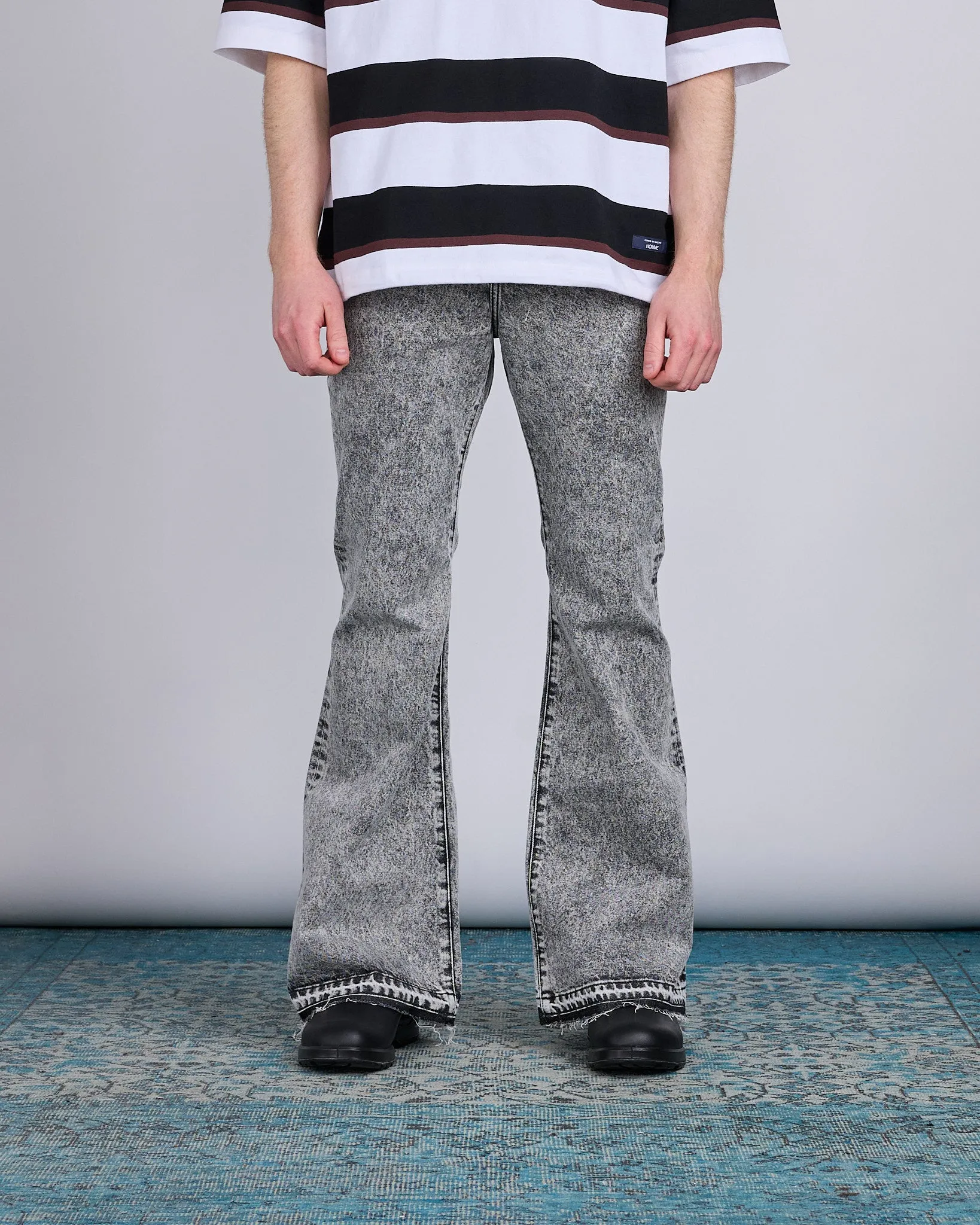 Junya Watanabe MAN Bootcut Denim Jean Wash Black