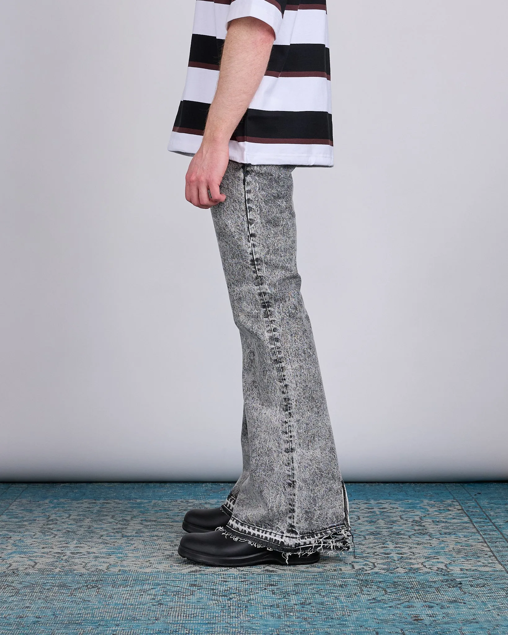 Junya Watanabe MAN Bootcut Denim Jean Wash Black
