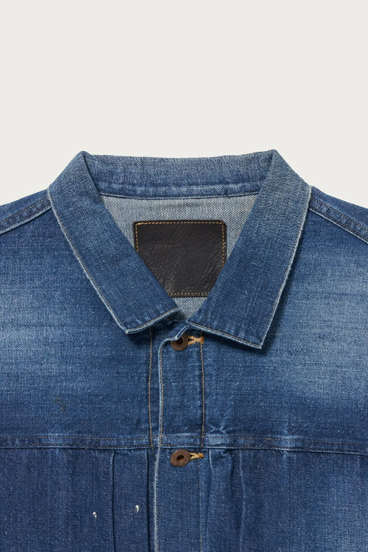 Lot. 703 Denim Jacket C. 1920's - Damaged Indigo Paint