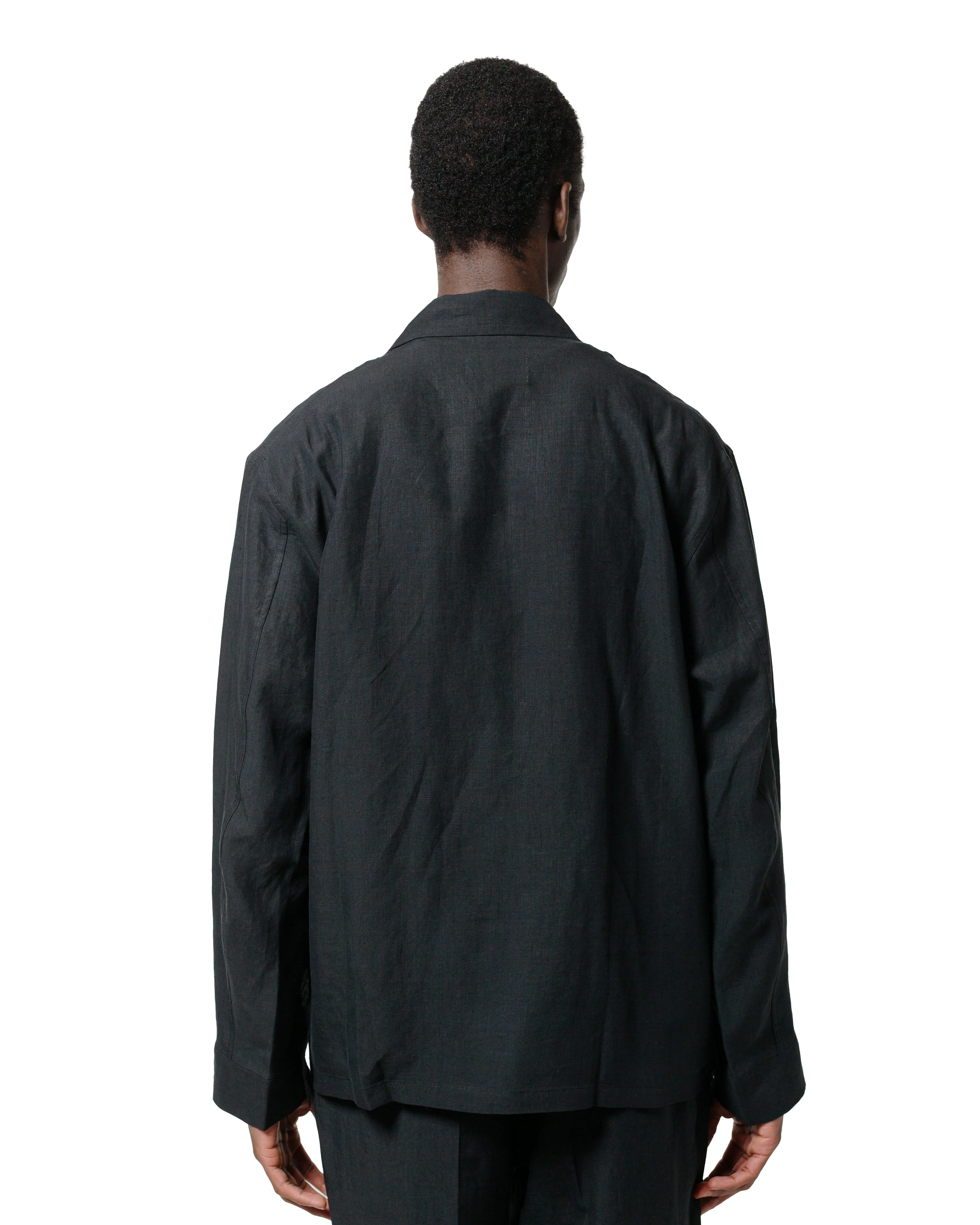 MARKAWARE Utility Shirt 80/1 Hemp Typewriter-Cloth Black