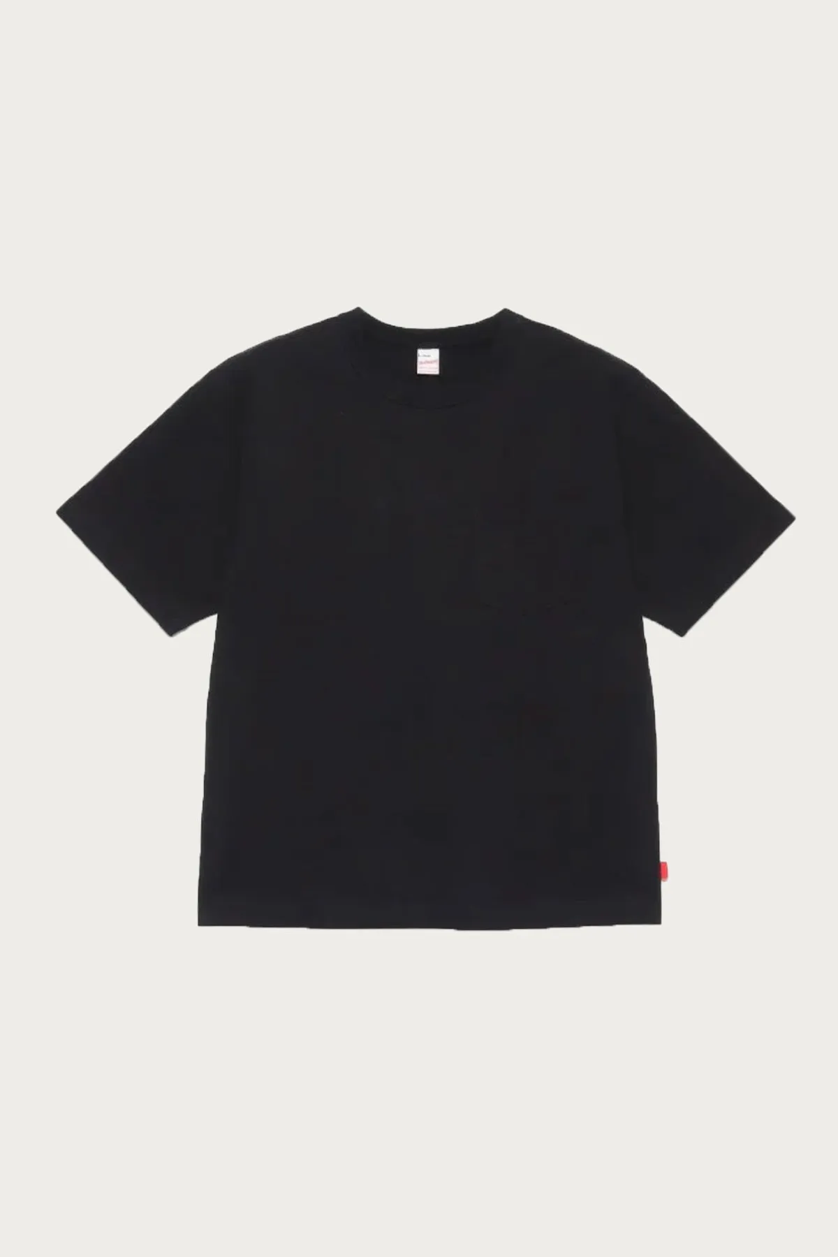 Max Weight Jersey Crewneck Pocket Tee - Black