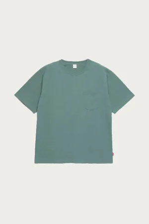 Max Weight Jersey Crewneck Pocket Tee - Teal Green