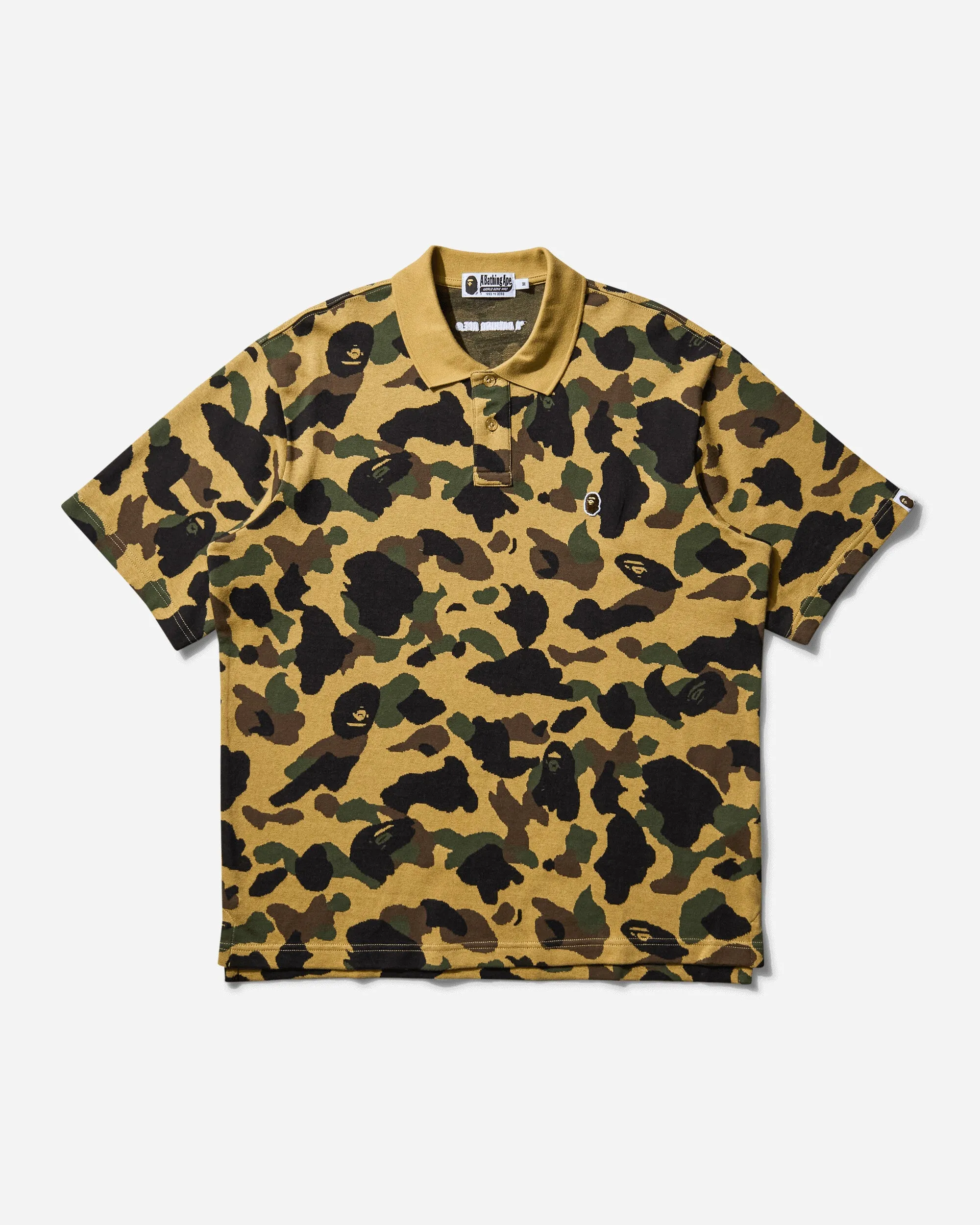Men's 1st Camo Jacquard Polo Shirt Yellow