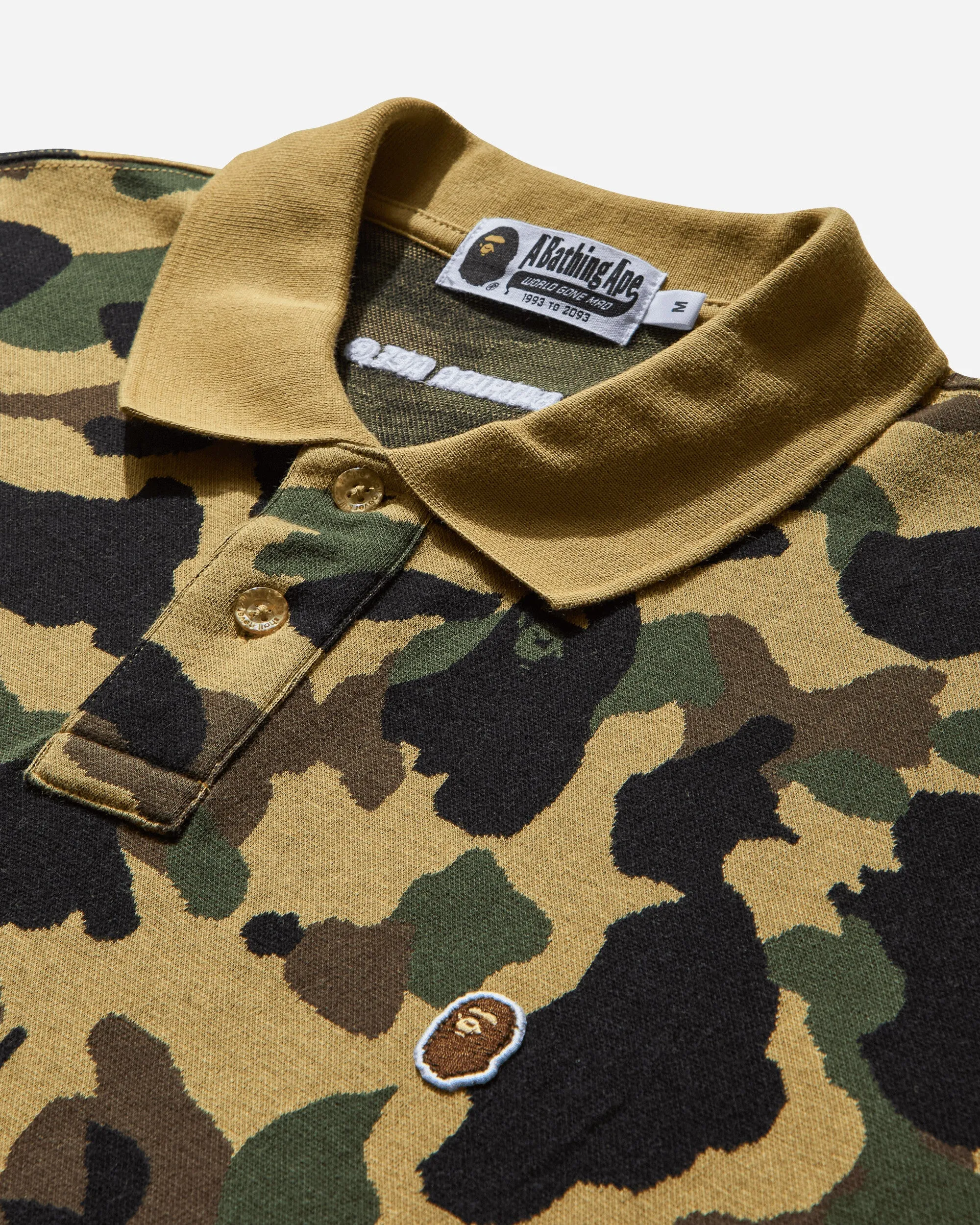 Men's 1st Camo Jacquard Polo Shirt Yellow
