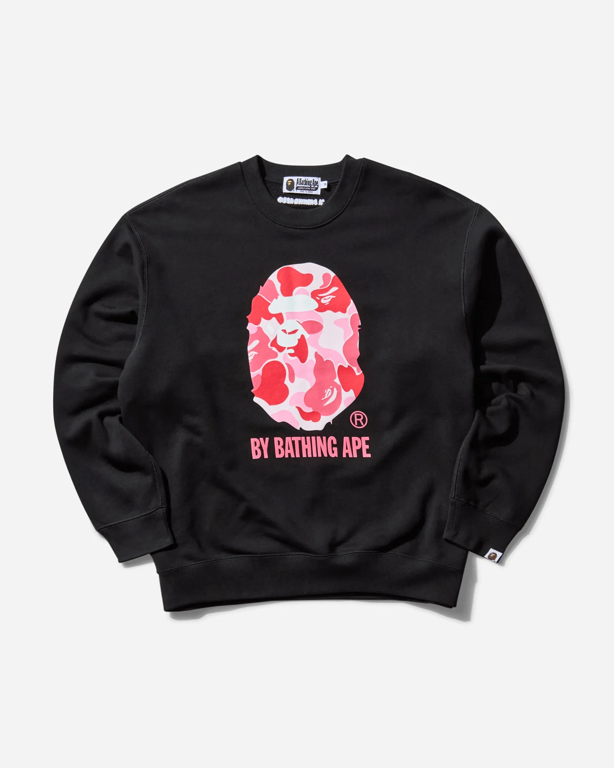 Men's ABC Camo Ape Head  Crewneck Sweatshirt Black