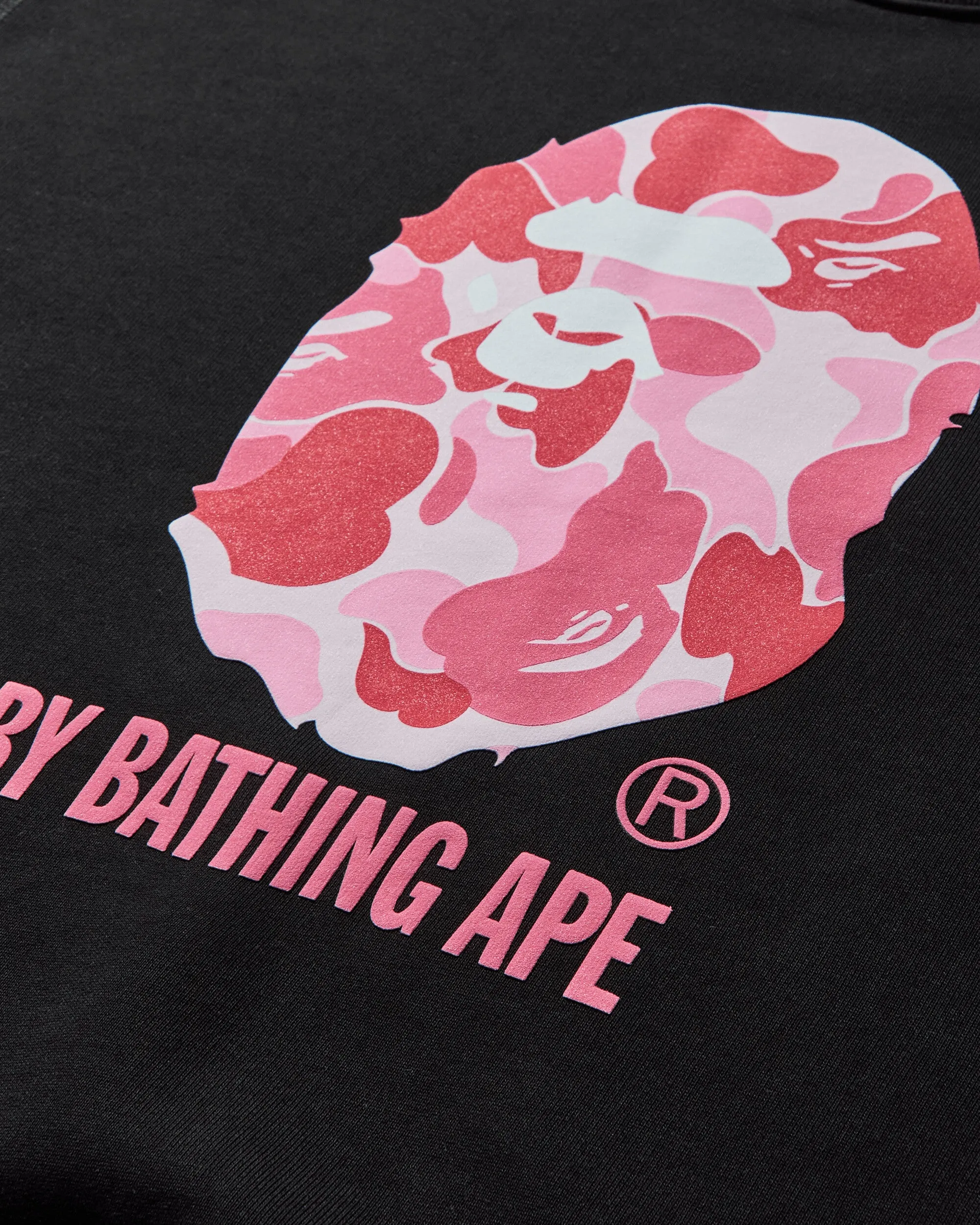 Men's ABC Camo Ape Head  Crewneck Sweatshirt Black