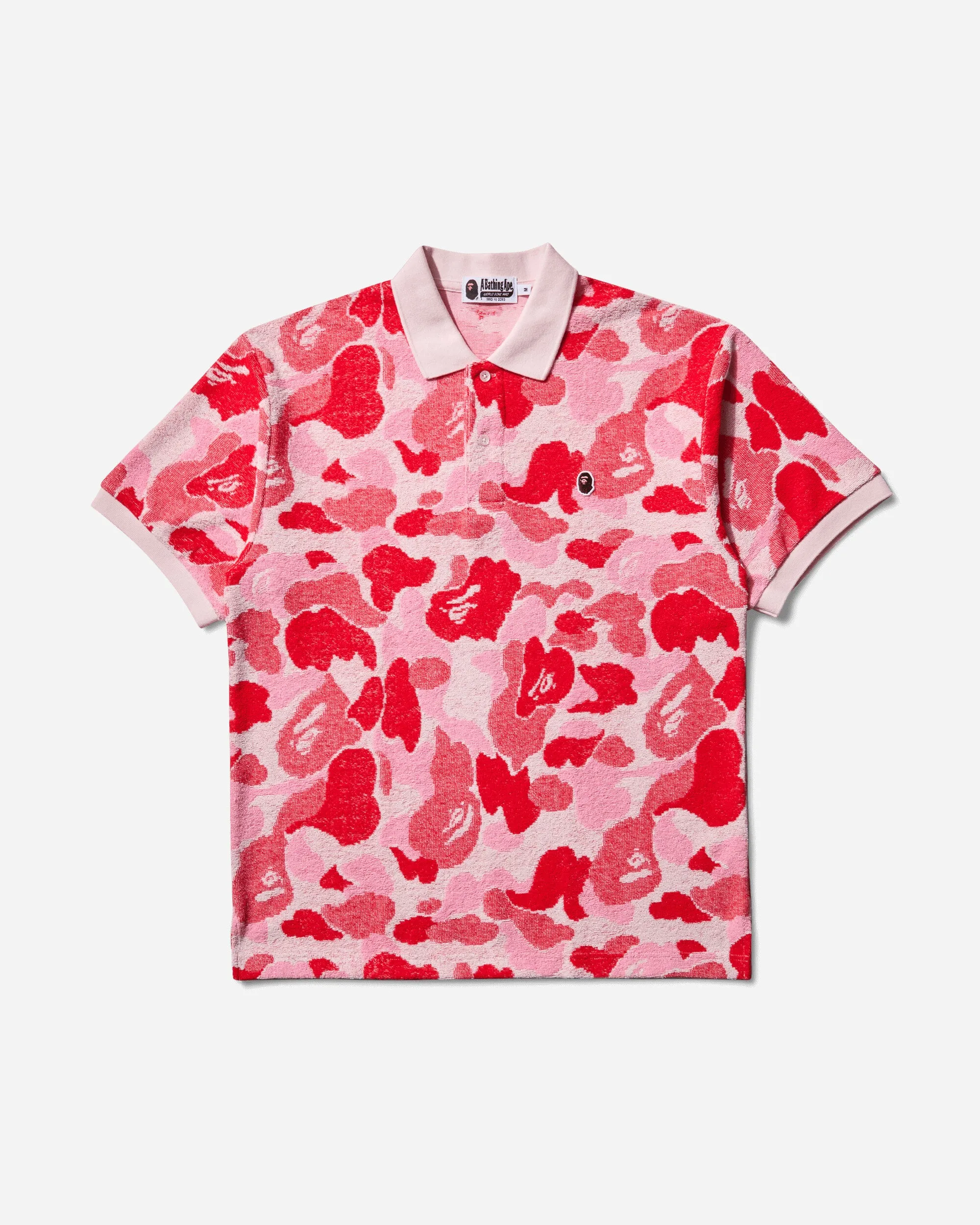Men's ABC Camo Polo Jacquard Shirt Pink