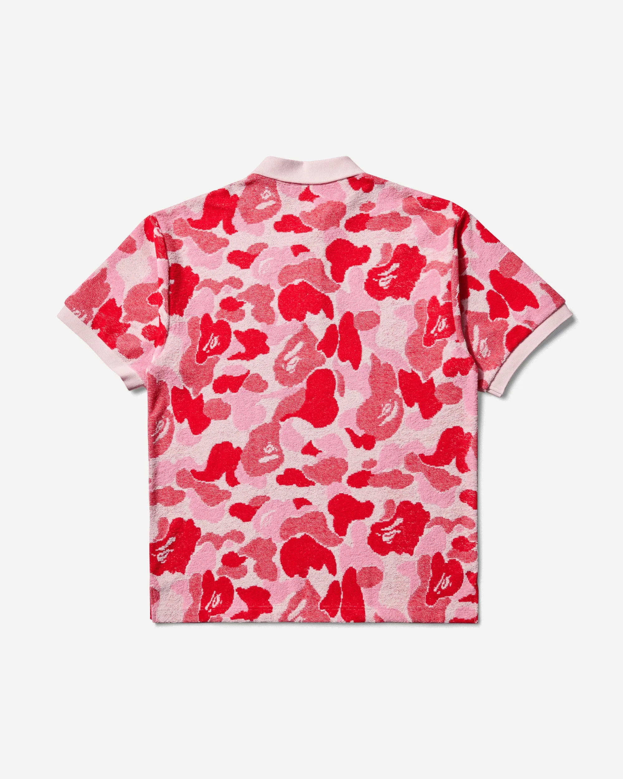 Men's ABC Camo Polo Jacquard Shirt Pink