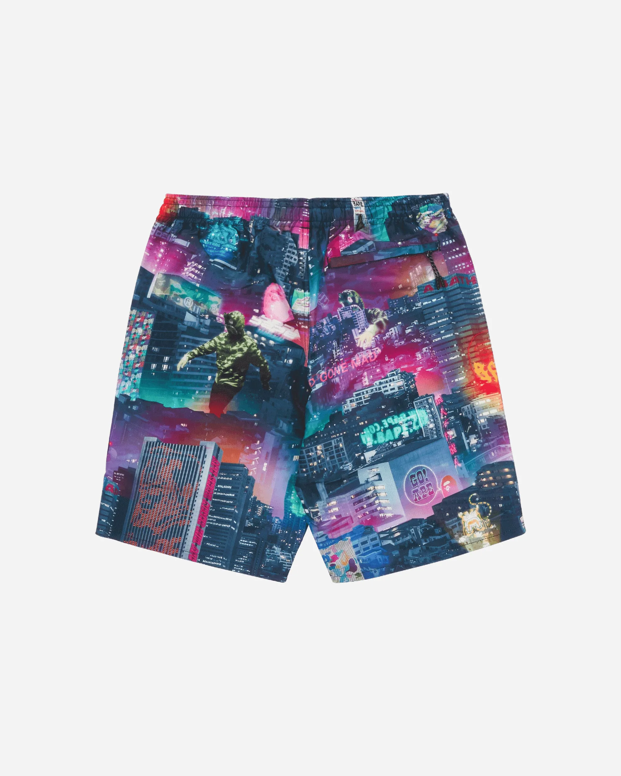 Men's Neon Tokyo Track Shorts Multicolor