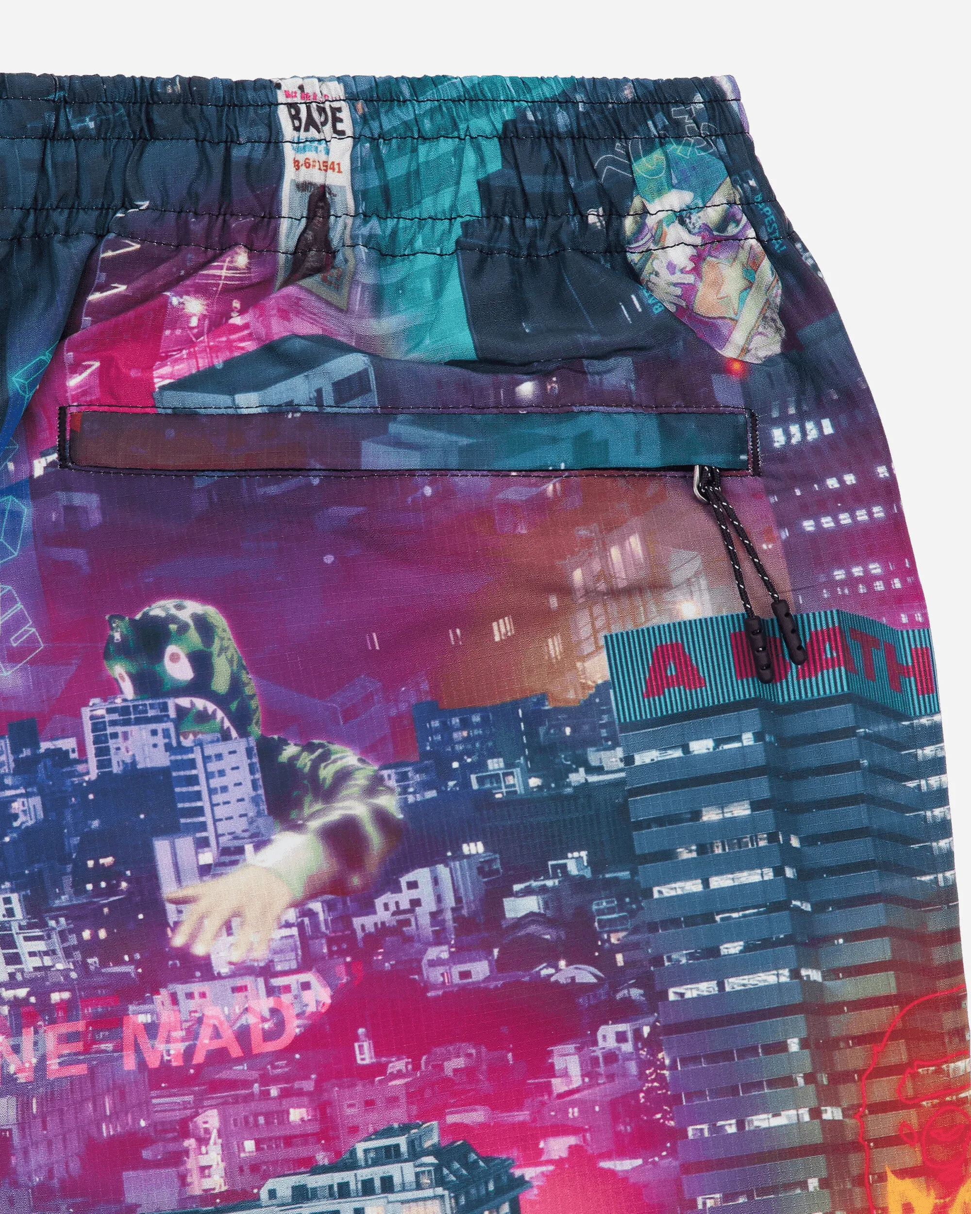 Men's Neon Tokyo Track Shorts Multicolor