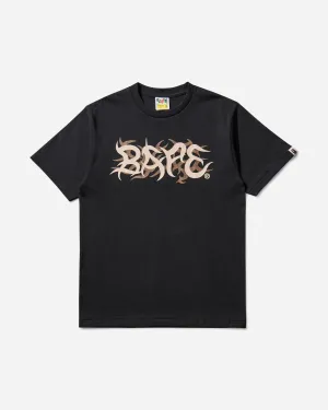 Men's Trial Camo Bape Logo T-Shirt Black