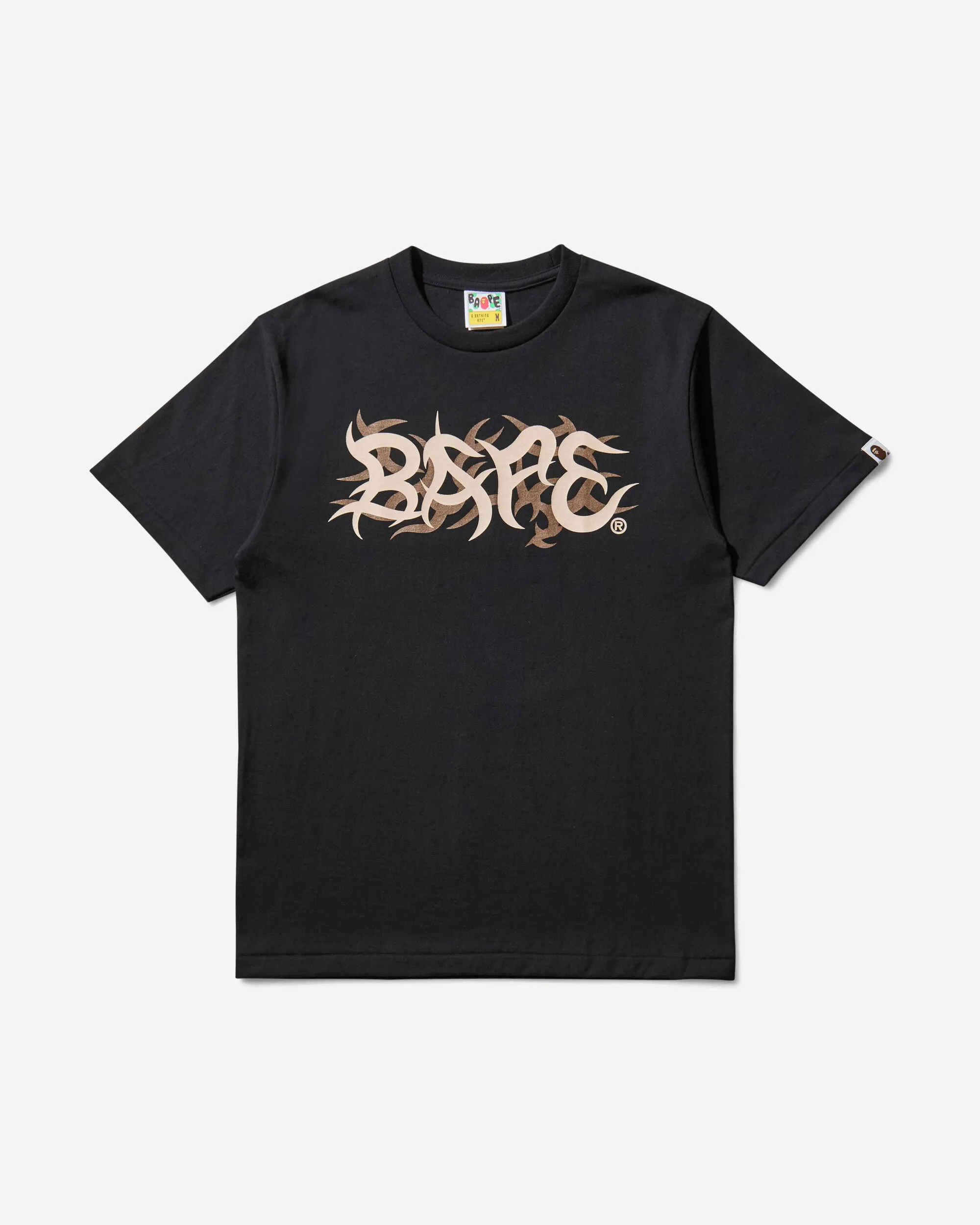 Men's Trial Camo Bape Logo T-Shirt Black