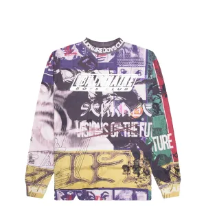 MOTTO JERSEY LONG SLEEVE KNIT WHITE