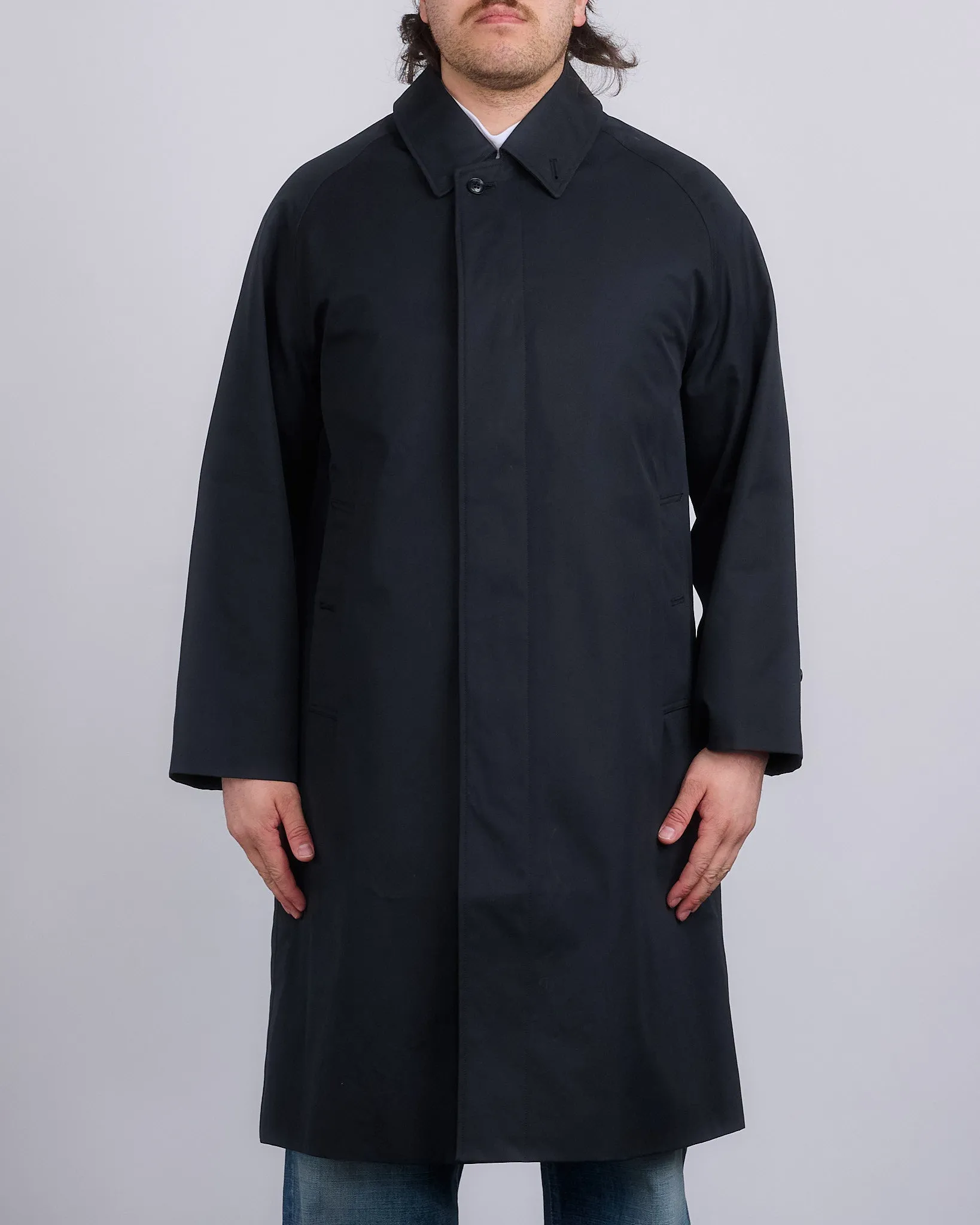 nanamica 2L Gore-Tex Balmacaan Coat Black