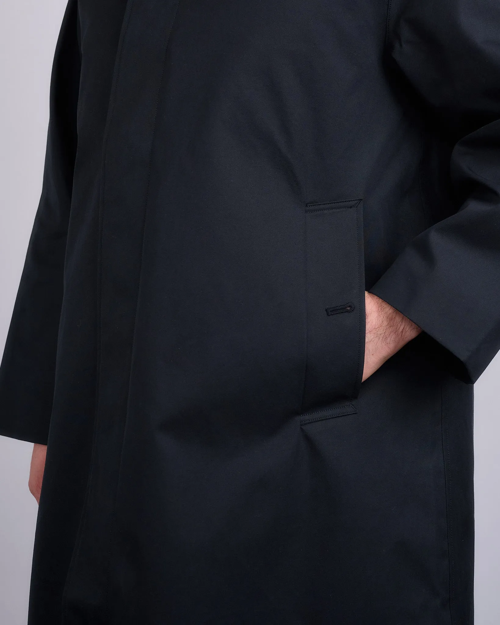 nanamica 2L Gore-Tex Balmacaan Coat Black