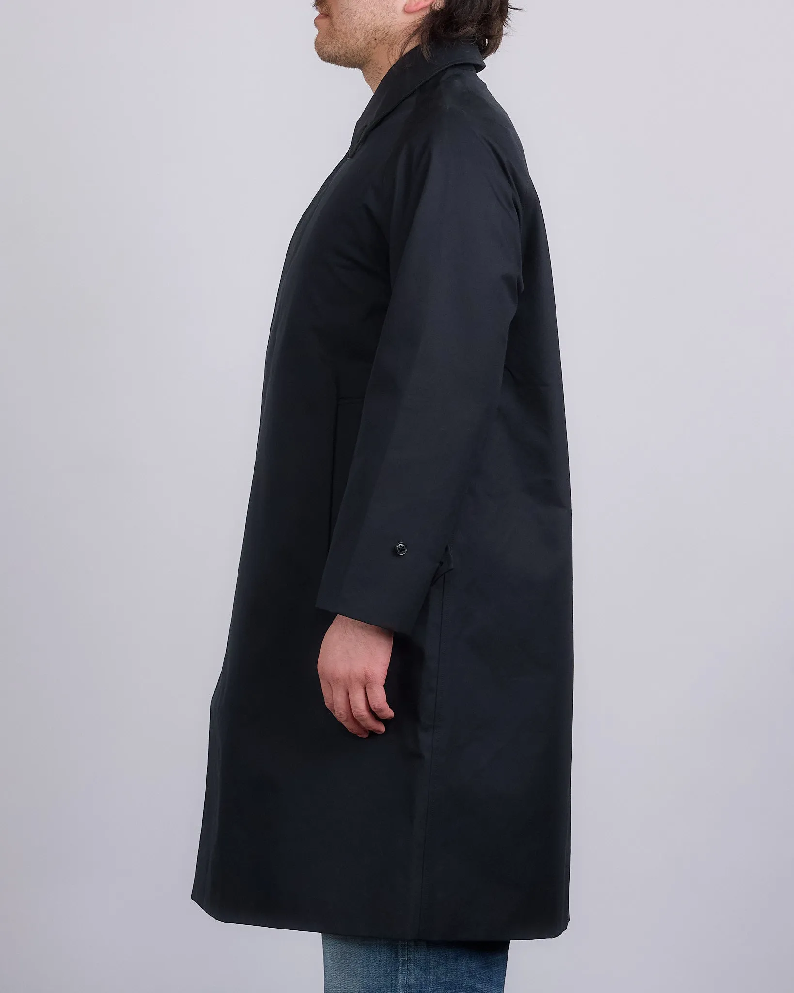 nanamica 2L Gore-Tex Balmacaan Coat Black