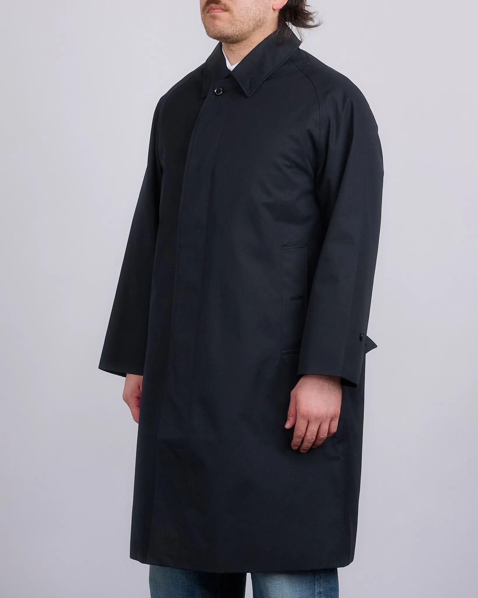 nanamica 2L Gore-Tex Balmacaan Coat Black
